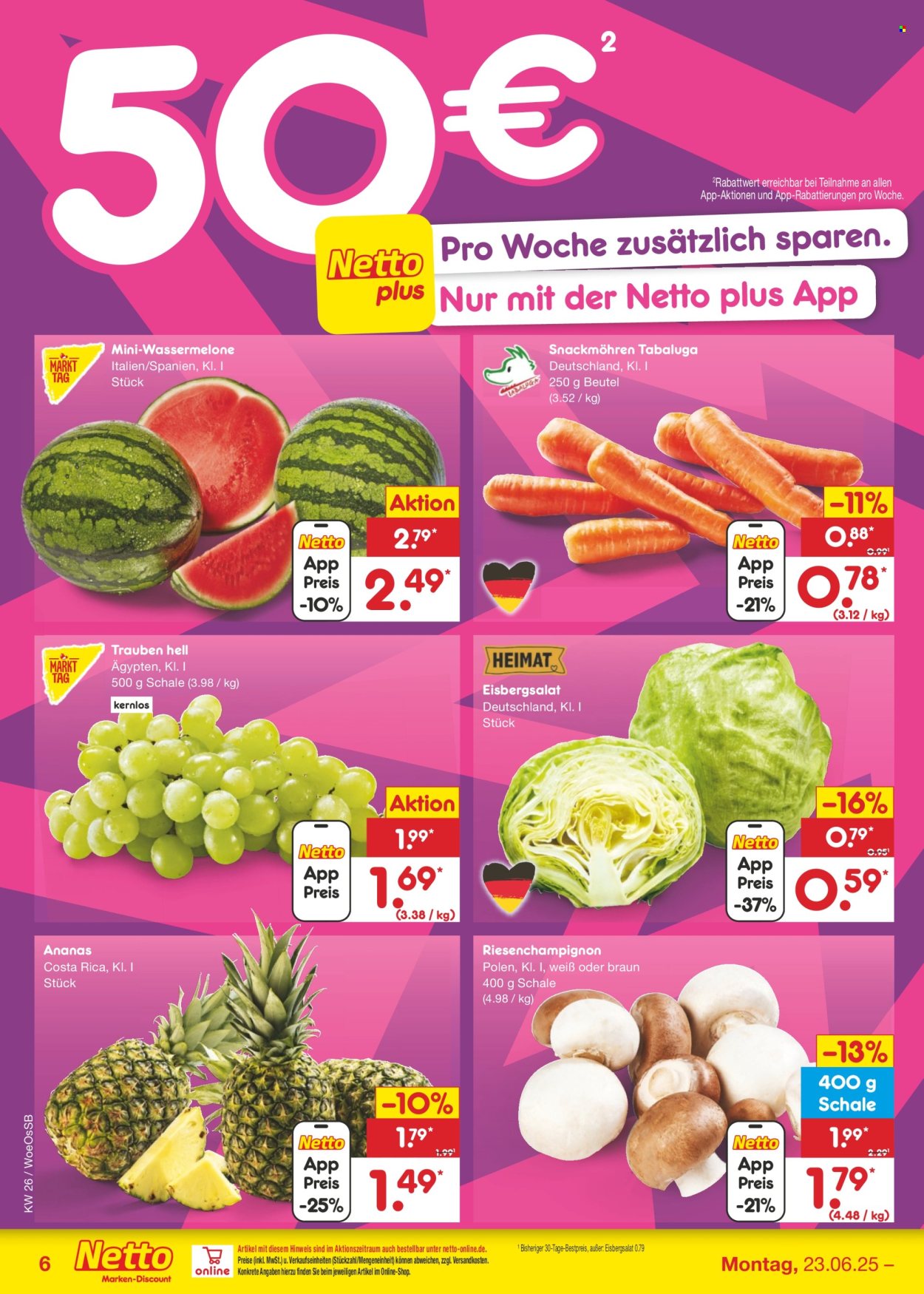 Netto Marken-Discount Prospekte  - 23.06.2025 - 28.06.2025. Seite 6