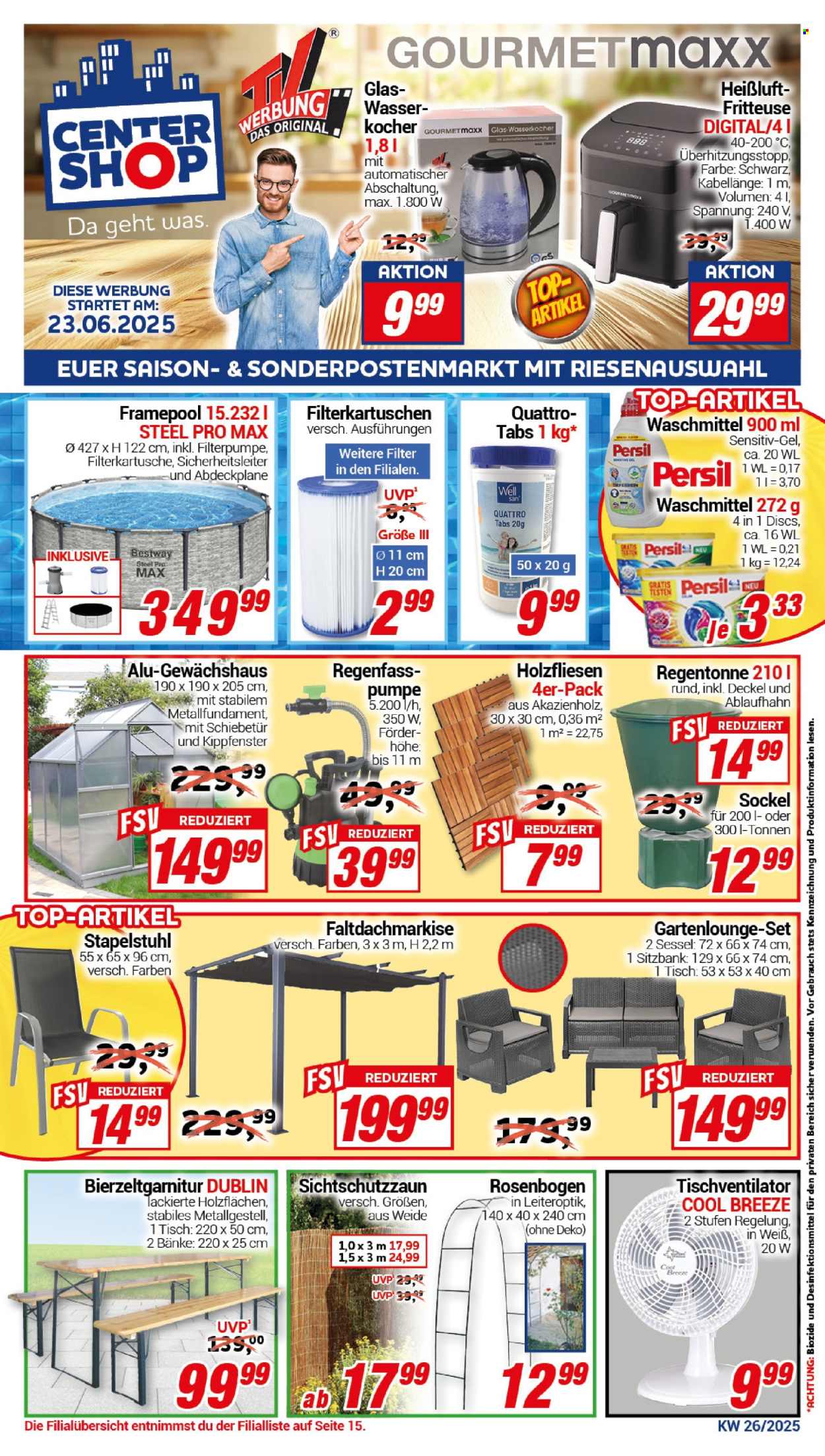 CENTERSHOP Prospekte  - 23.06.2025 - 28.06.2025. Seite 1