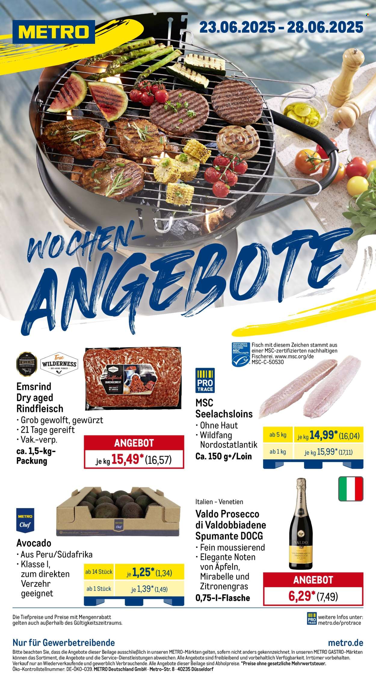 Metro Prospekte  - 23.06.2025 - 28.06.2025. Seite 1