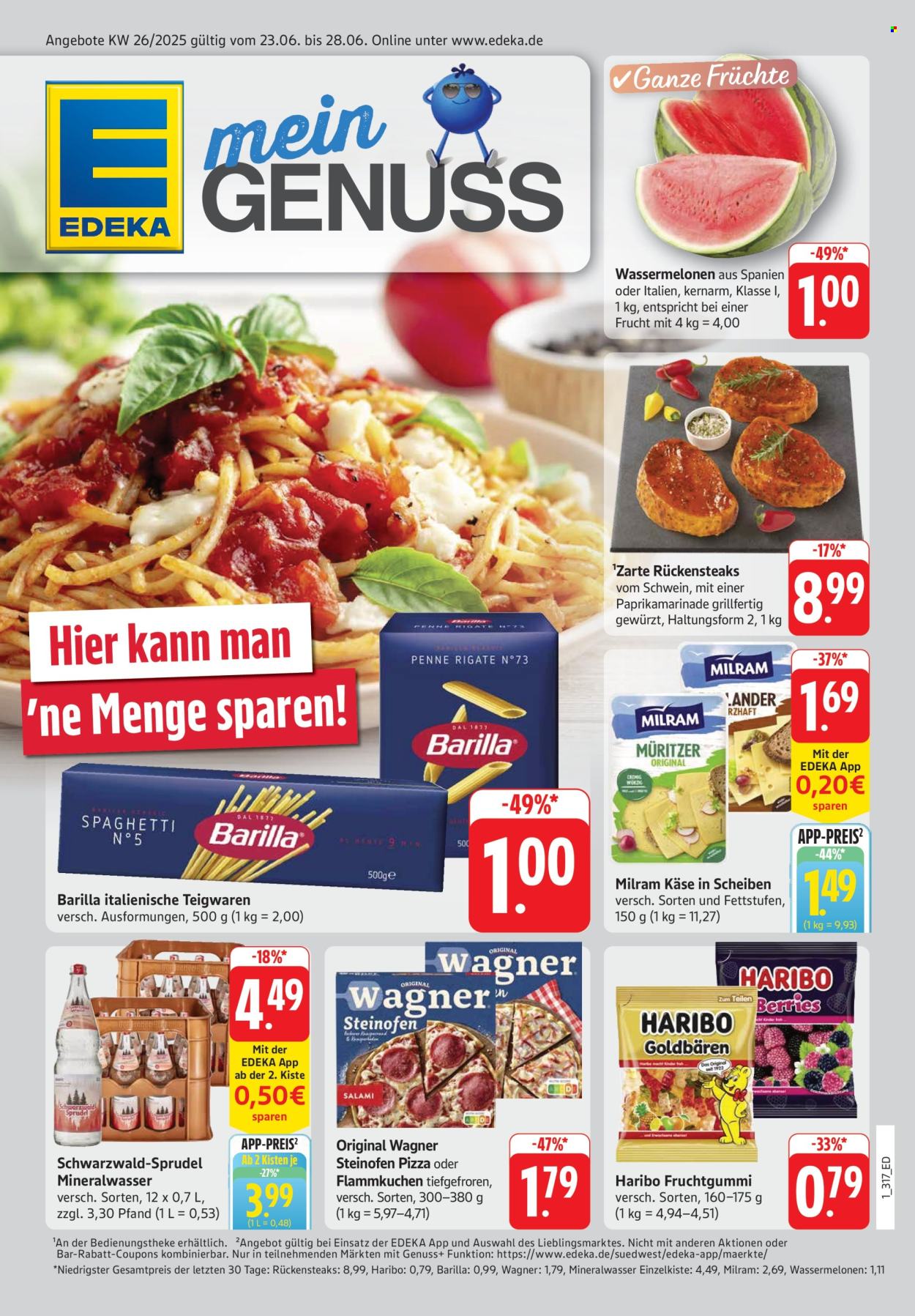 Edeka Prospekte  - 23.06.2025 - 28.06.2025. Seite 1