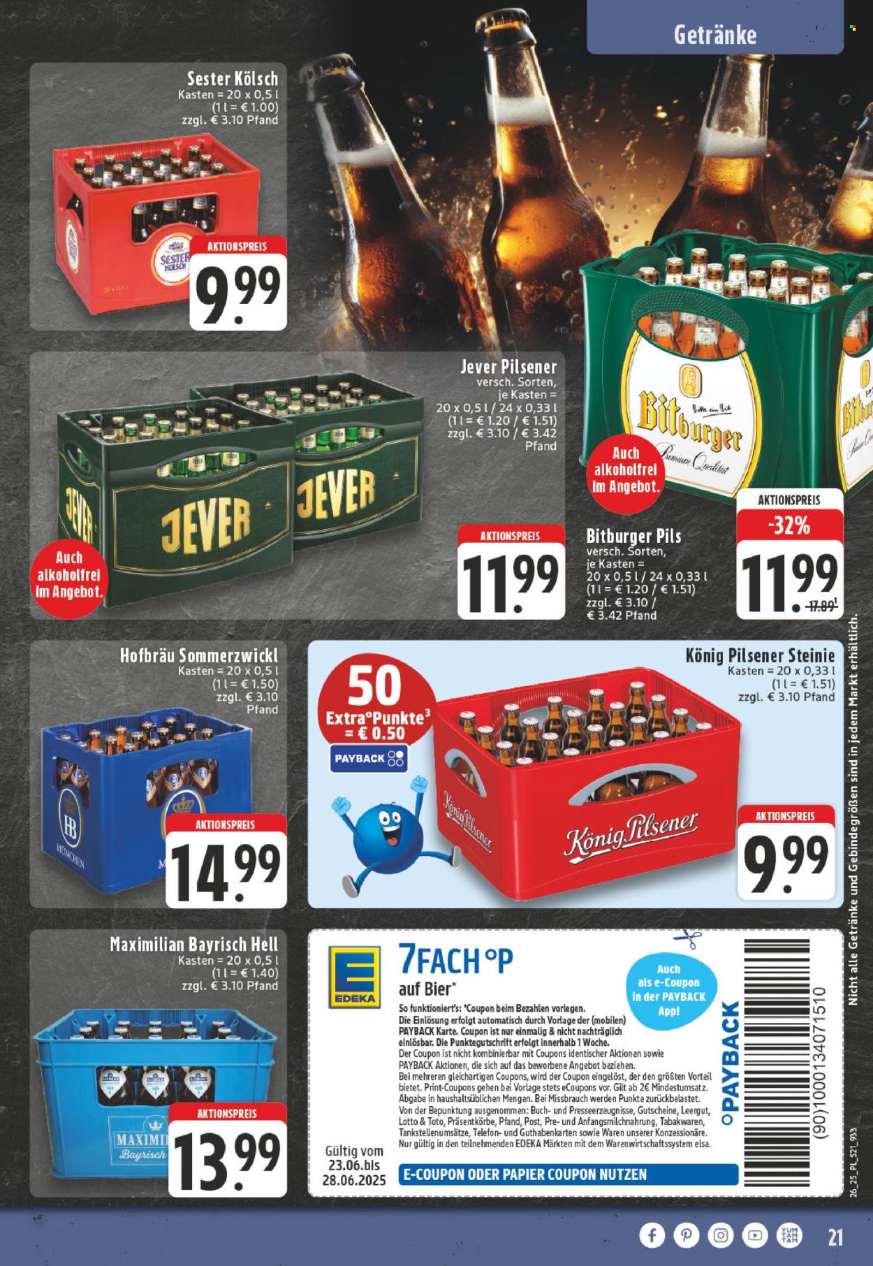 Edeka Prospekte  - 23.06.2025 - 28.06.2025. Seite 21