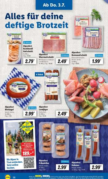 thumbnail - Alpenfest Backhendl Aufschnitt