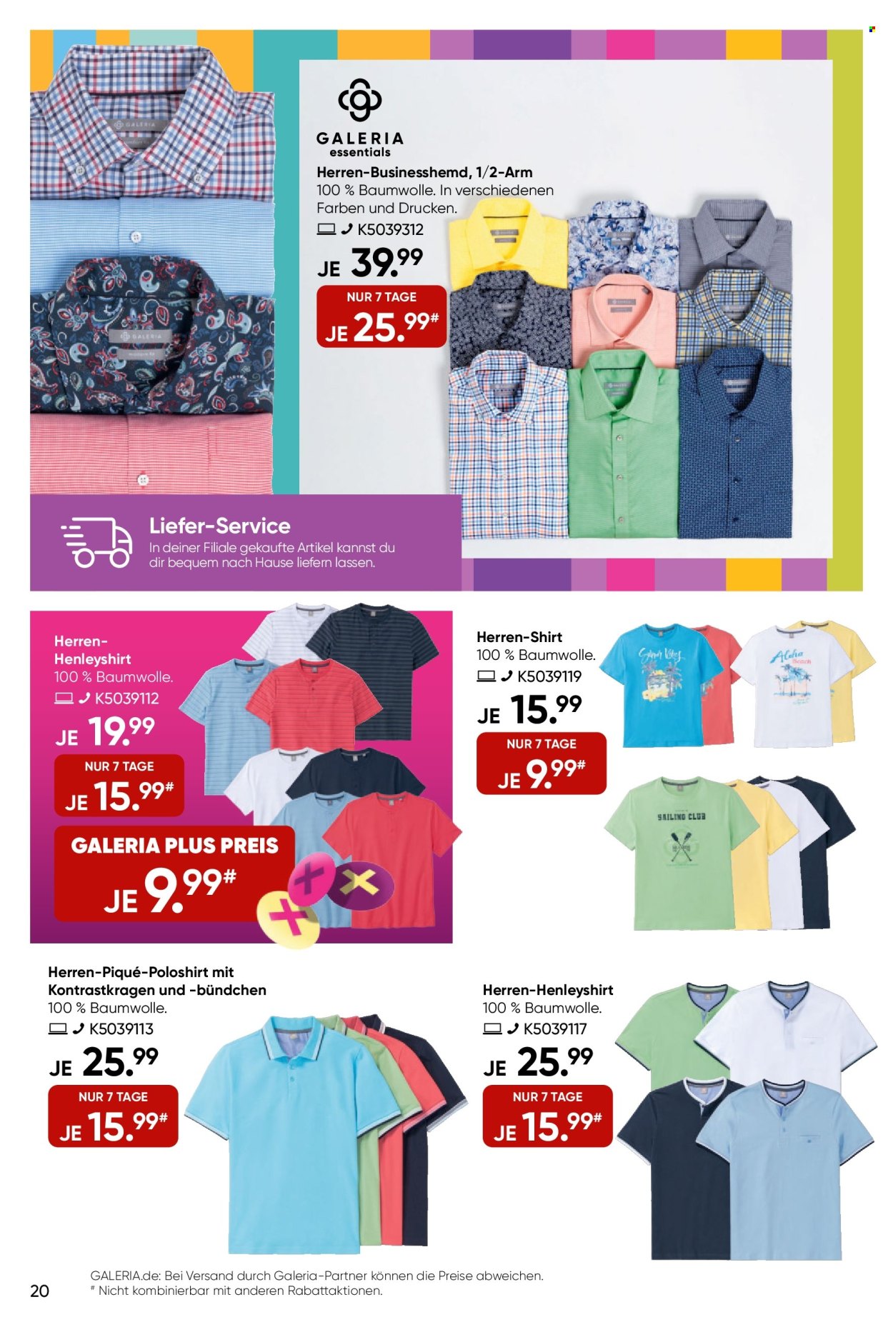 GALERIA Karstadt Kaufhof Prospekte  - 25.06.2025 - 1.07.2025. Seite 20