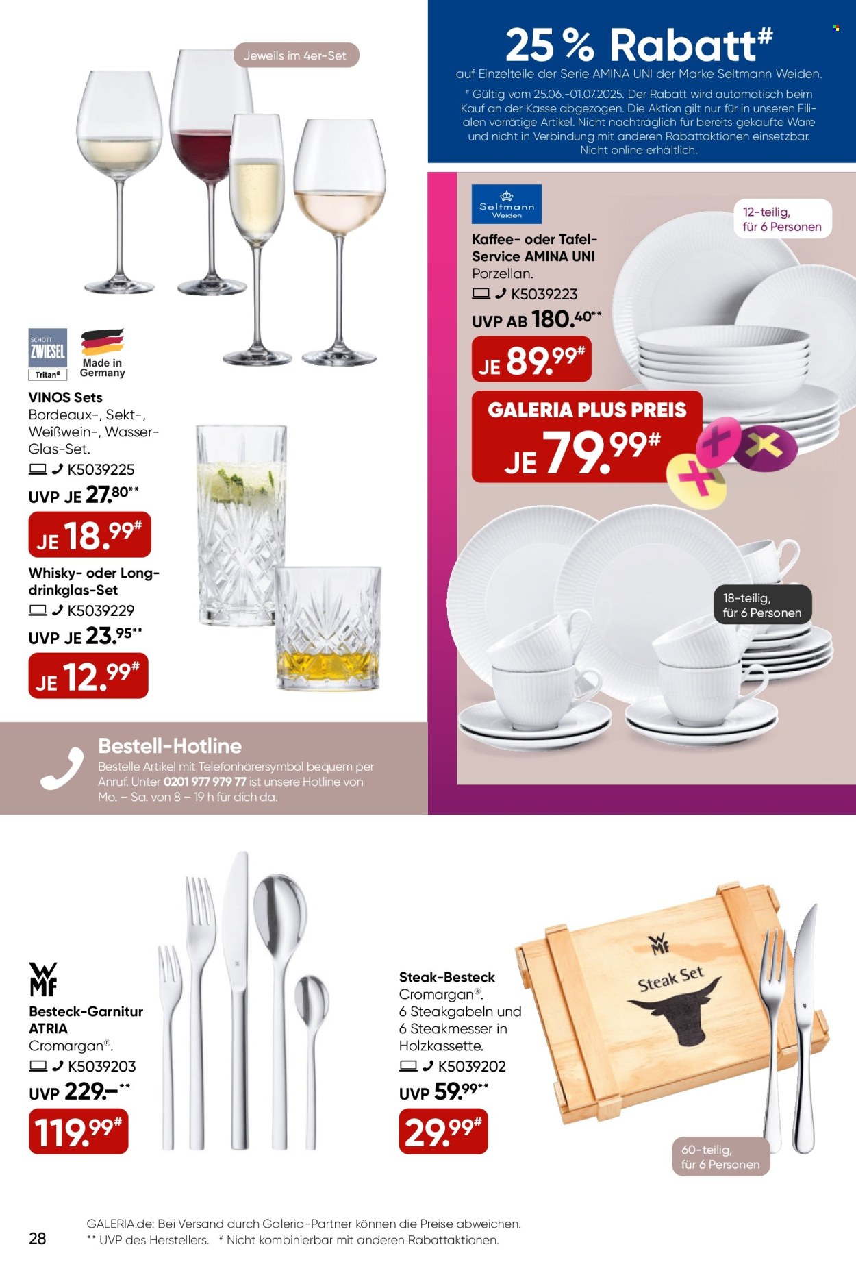GALERIA Karstadt Kaufhof Prospekte  - 25.06.2025 - 1.07.2025. Seite 28