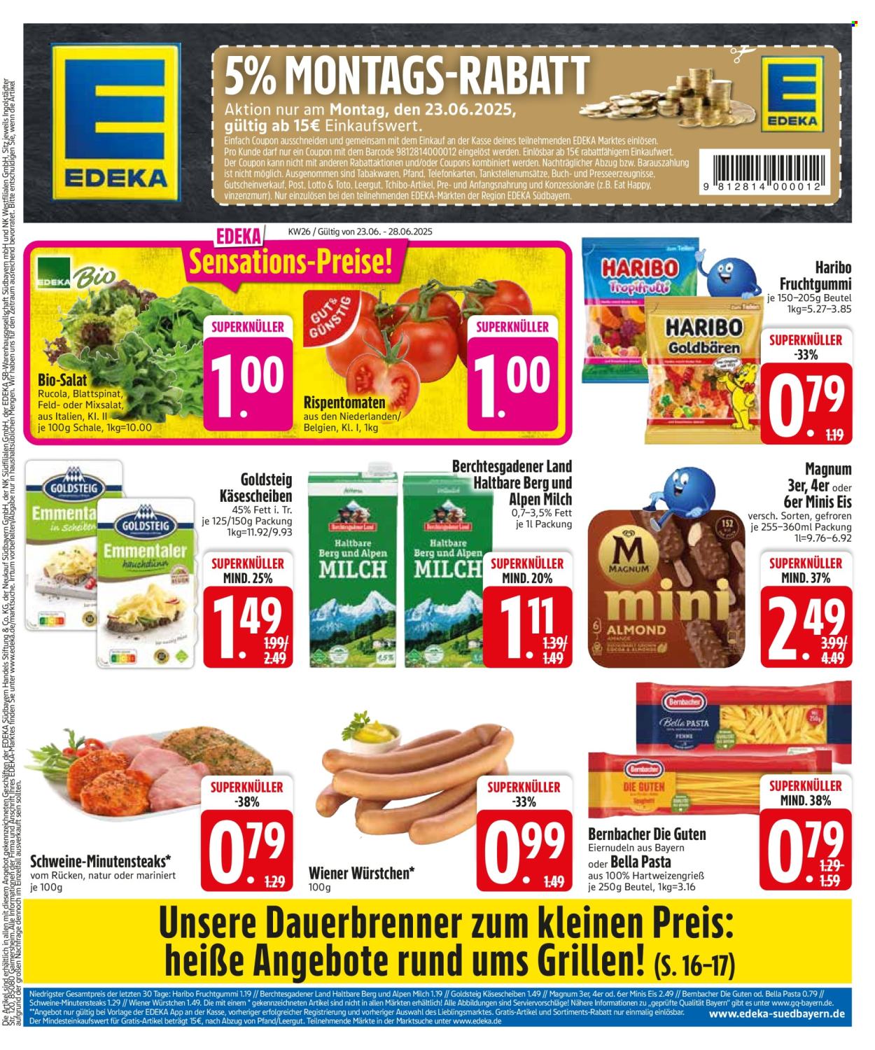 Edeka Prospekte  - 23.06.2025 - 28.06.2025. Seite 1