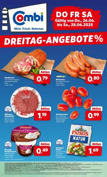 Prospekte Combi - 26.06.2025 - 28.06.2025.