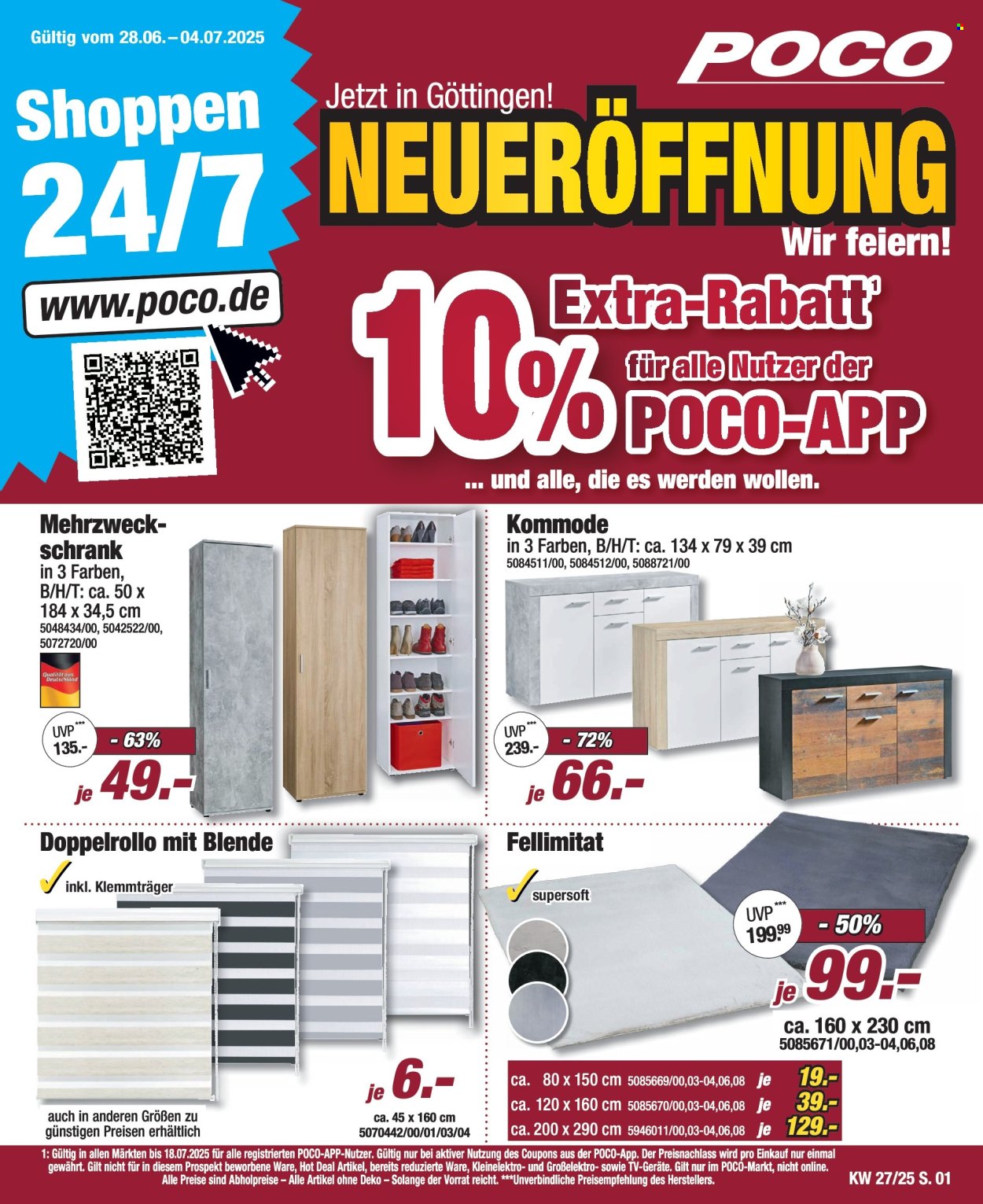 Poco Prospekte  - 28.06.2025 - 4.07.2025. Seite 1