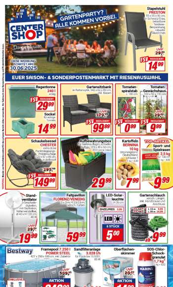 Prospekte CENTERSHOP - 30.06.2025 - 5.07.2025.