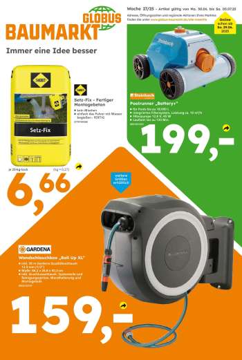 Prospekte Globus Baumarkt - 29.06.2025 - 5.07.2025.