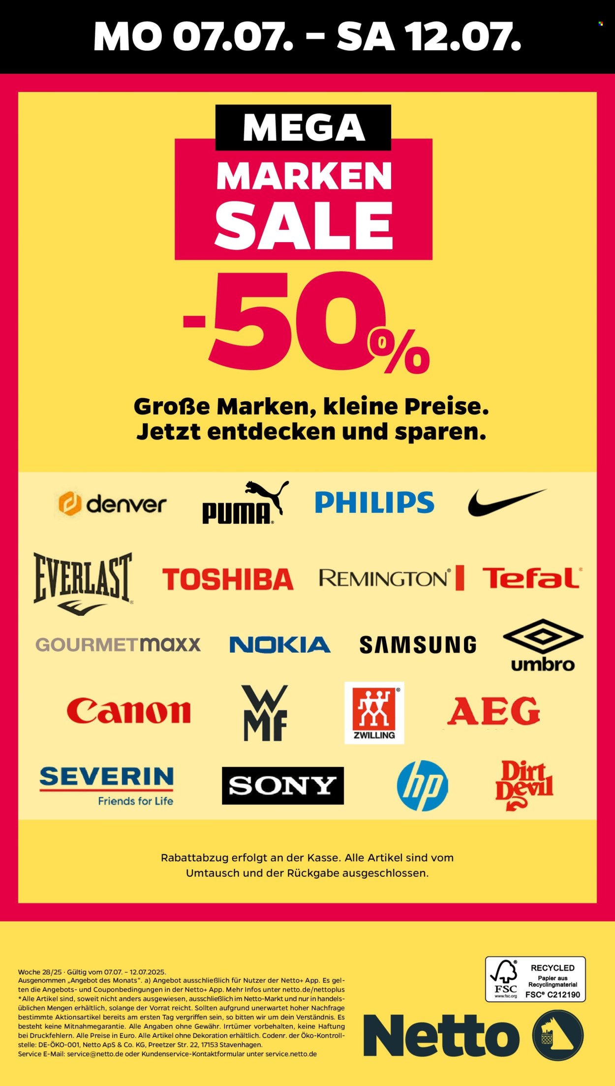 Netto Prospekte  - 7.07.2025 - 12.07.2025. Seite 36
