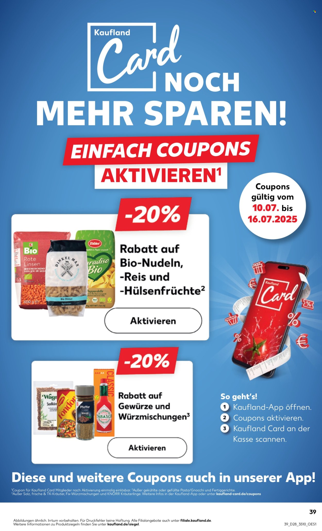 Kaufland Prospekte  - 10.07.2025 - 16.07.2025. Seite 39
