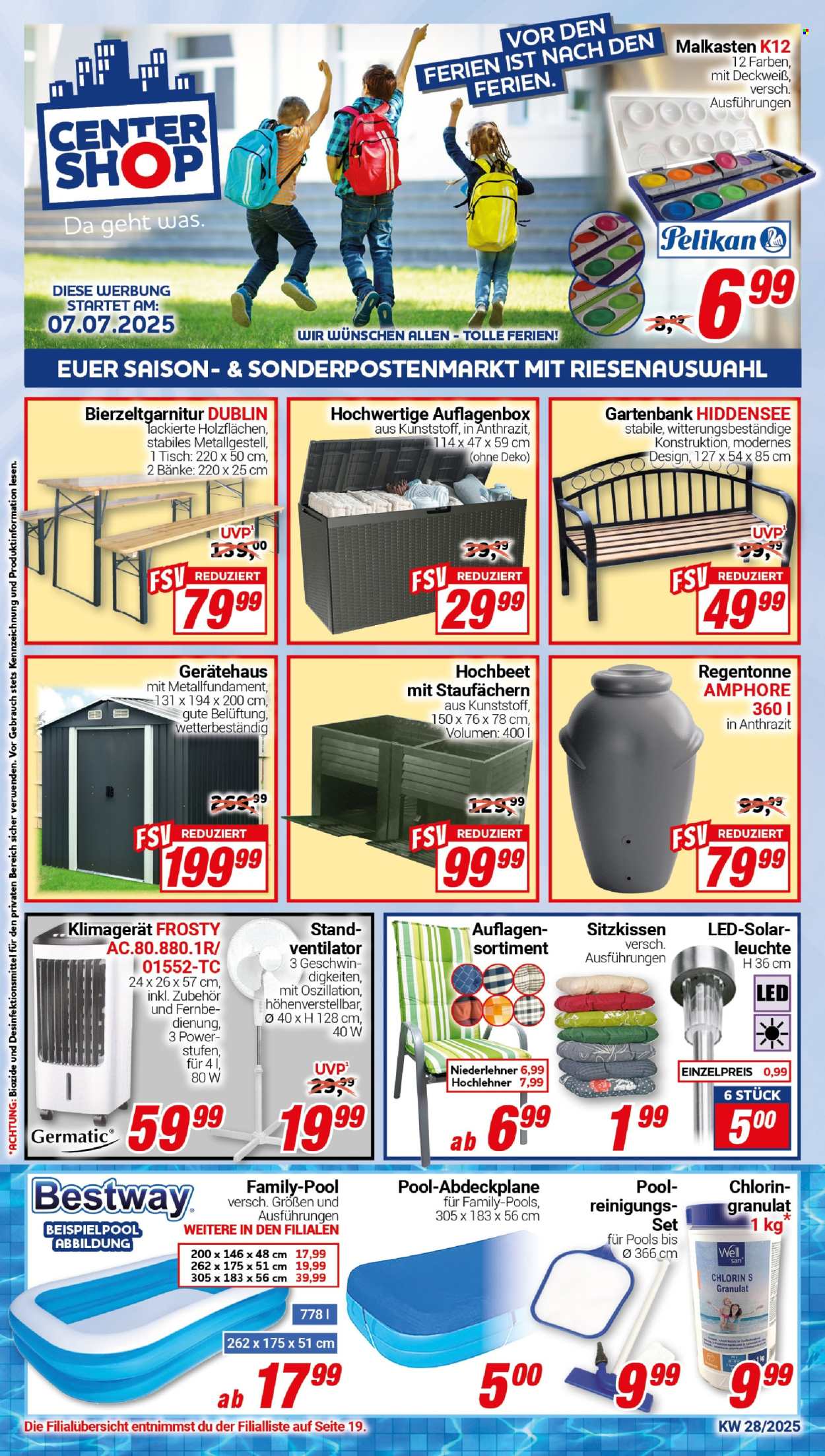 CENTERSHOP Prospekte  - 7.07.2025 - 12.07.2025. Seite 1