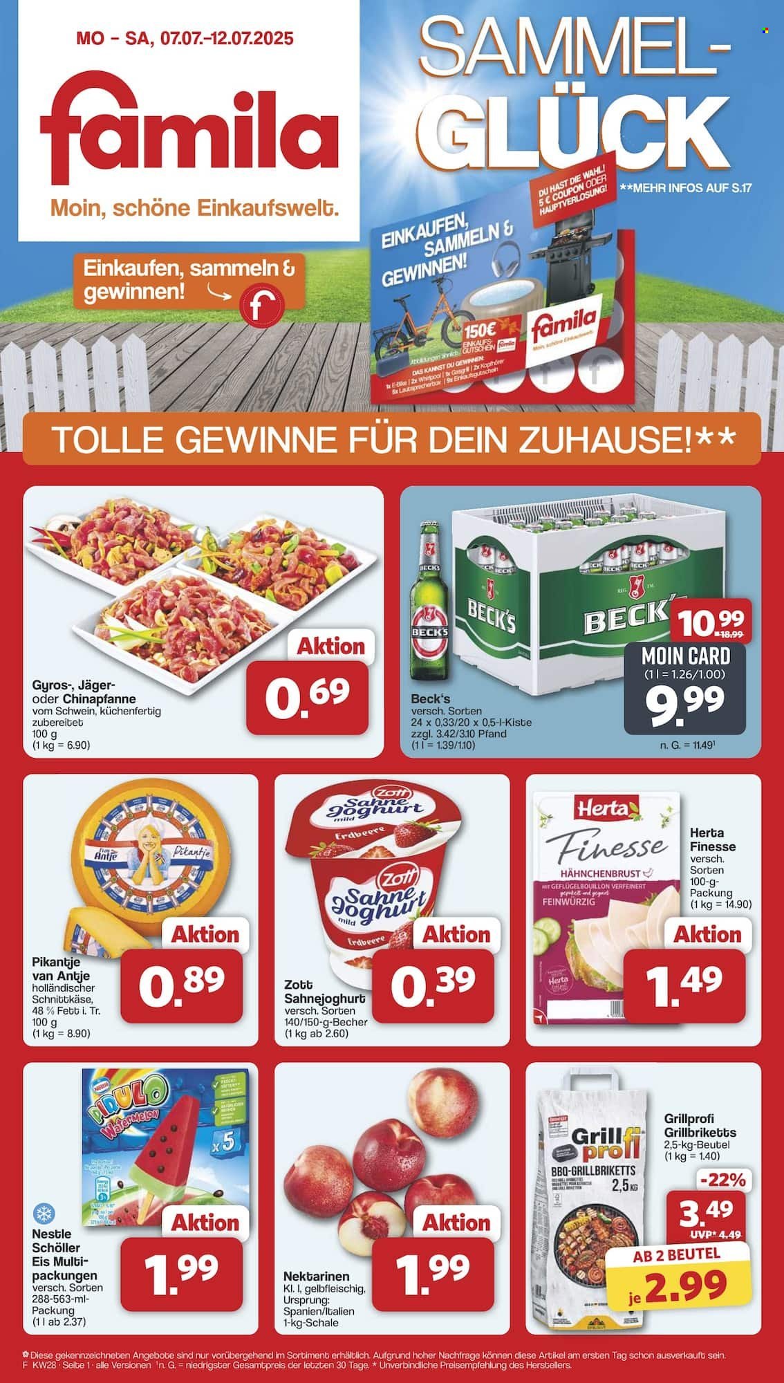 famila Prospekte  - 7.07.2025 - 12.07.2025. Seite 1