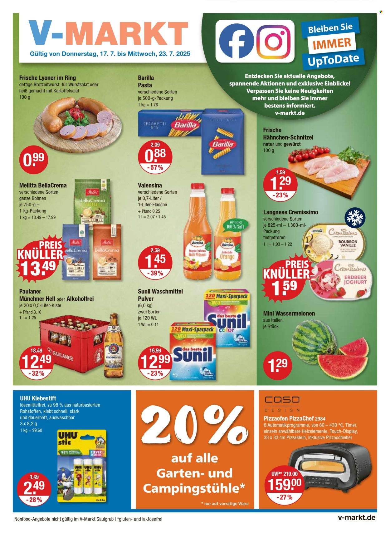 V-Markt Prospekte  - 17.07.2025 - 23.07.2025. Seite 1