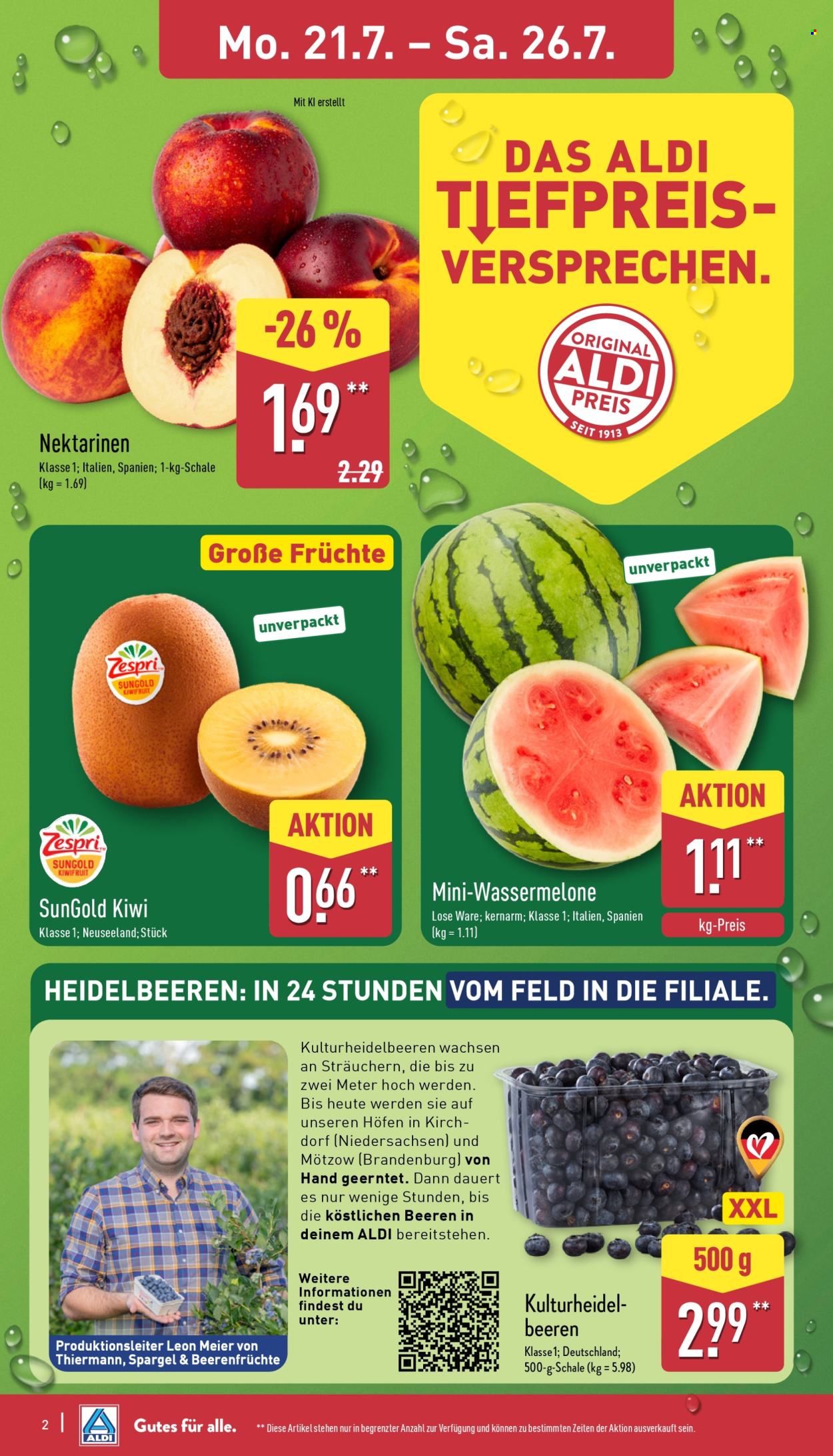 ALDI Nord Prospekte  - 21.07.2025 - 26.07.2025. Seite 2