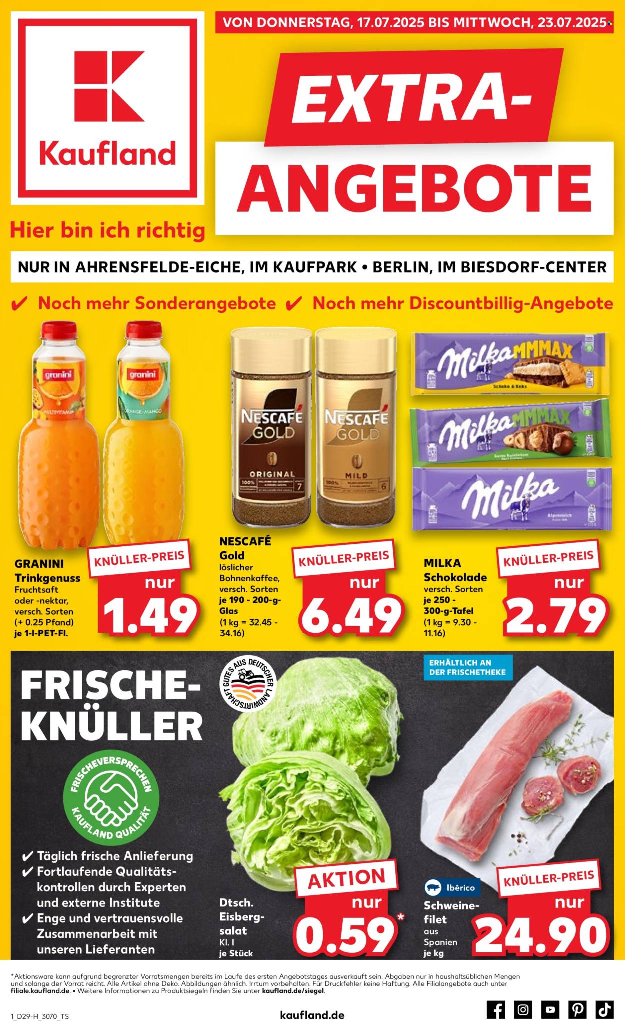 Kaufland Prospekte  - 17.07.2025 - 23.07.2025. Seite 1
