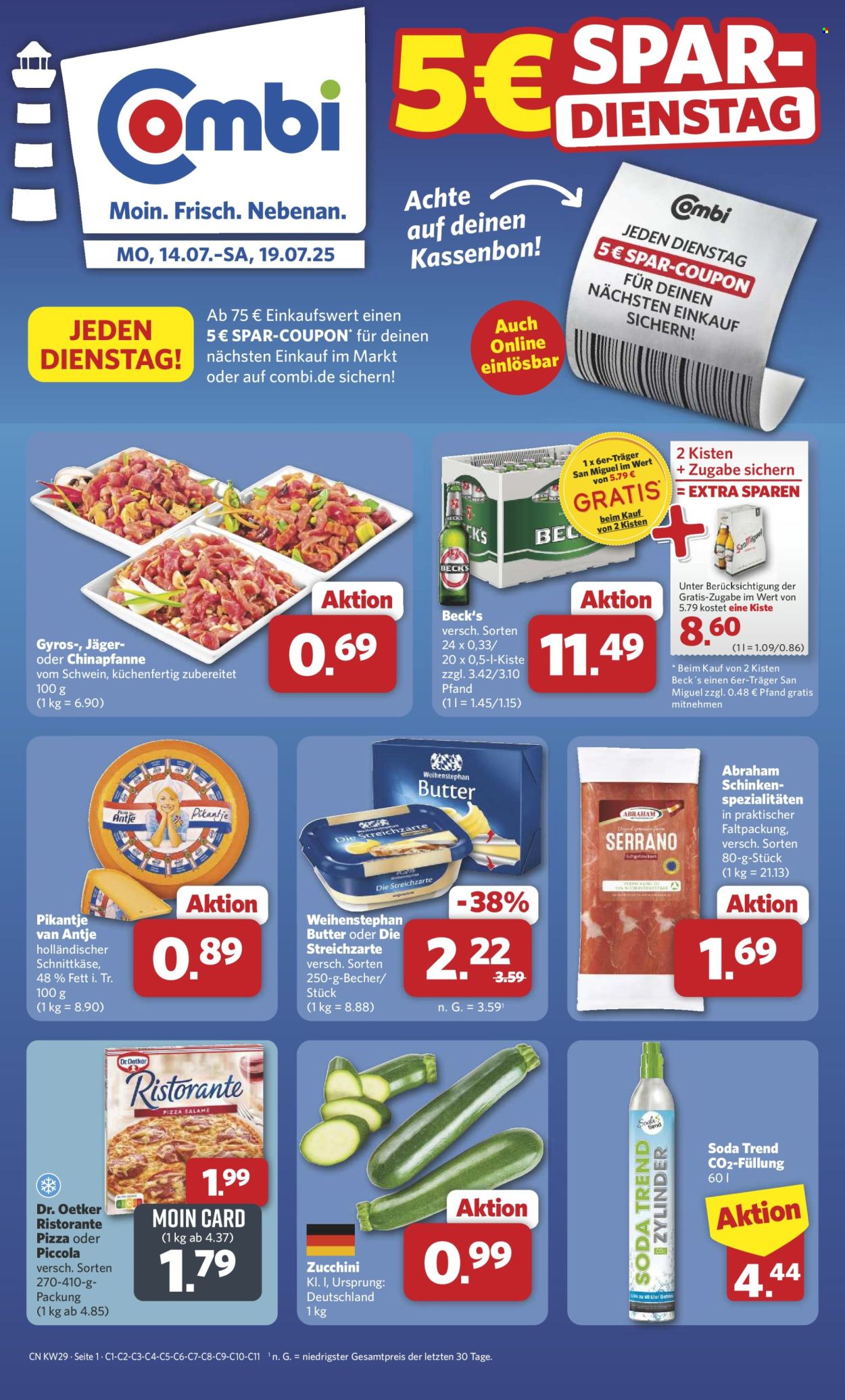 Combi Prospekte  - 14.07.2025 - 19.07.2025. Seite 1