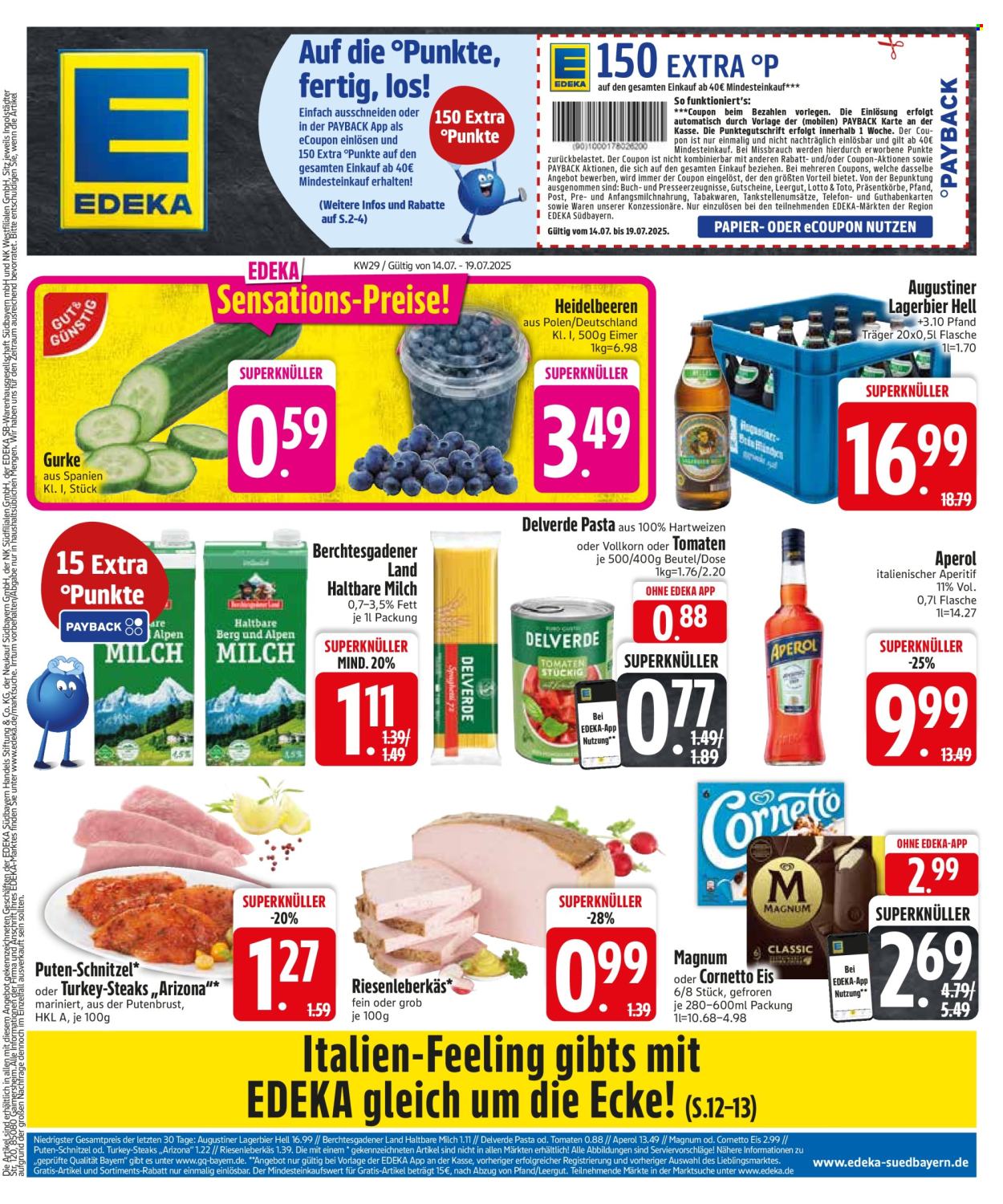Edeka Prospekte  - 14.07.2025 - 19.07.2025. Seite 1
