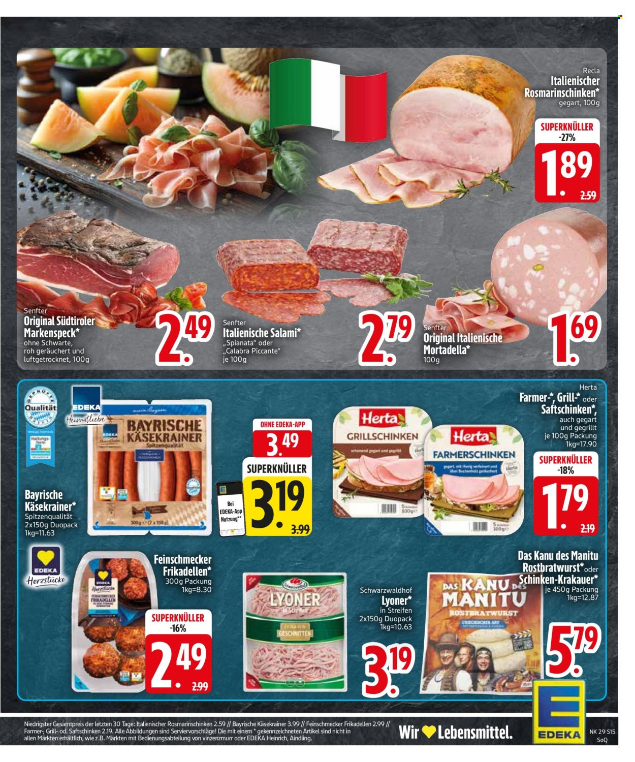 Edeka Prospekte  - 14.07.2025 - 19.07.2025. Seite 15
