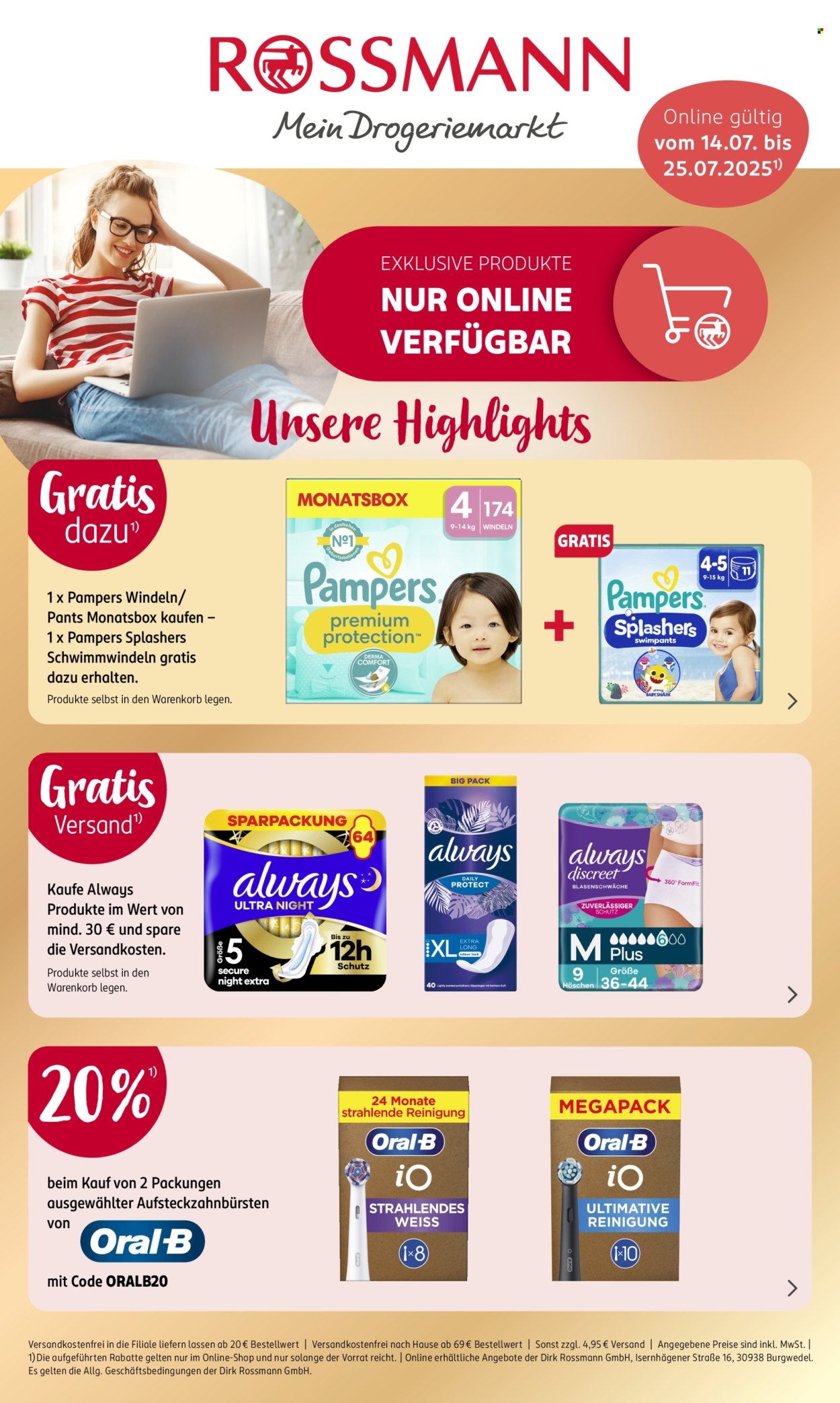 Rossmann Prospekte  - 14.07.2025 - 25.07.2025. Seite 1