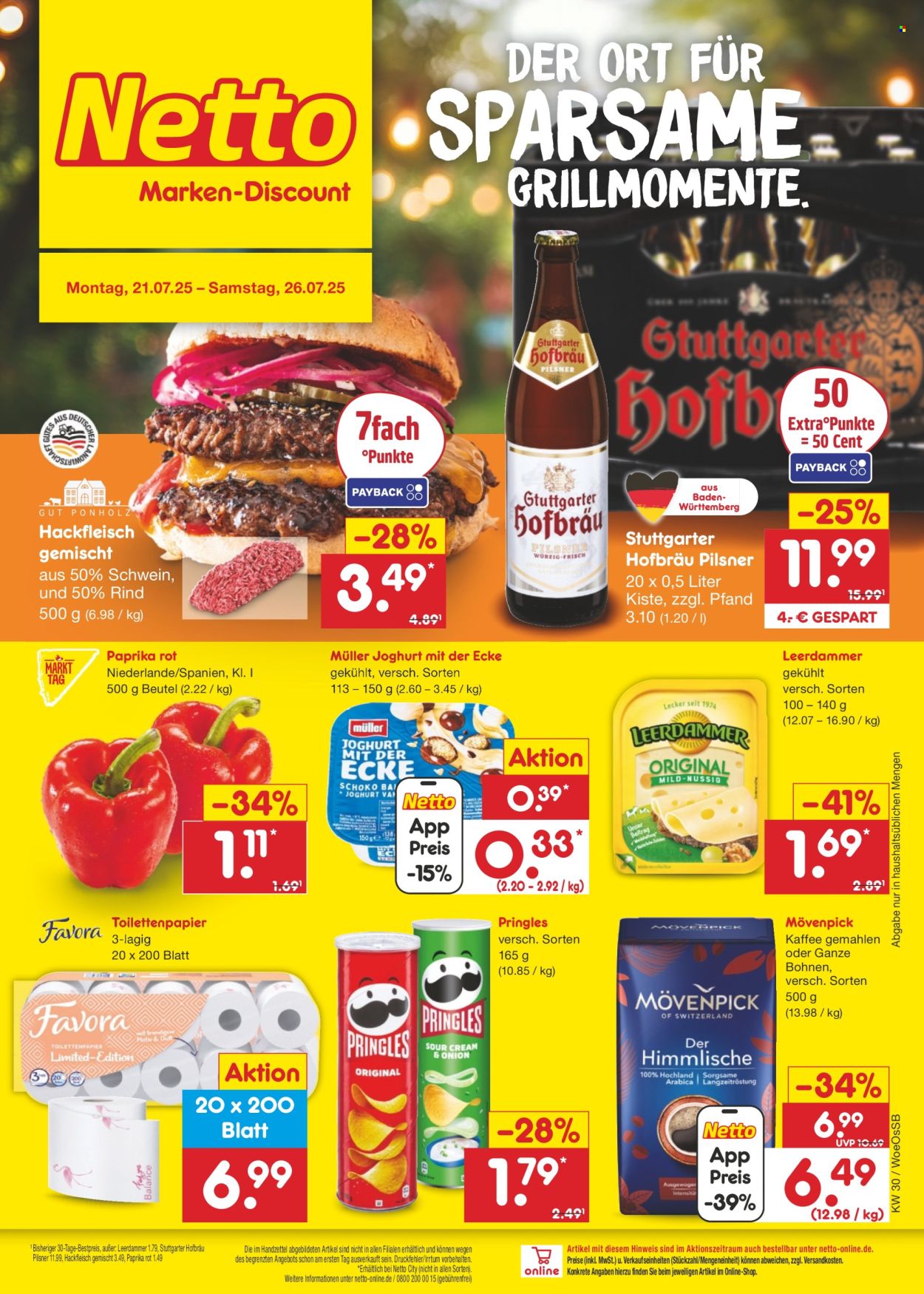 Netto Marken-Discount Prospekte  - 21.07.2025 - 26.07.2025. Seite 1