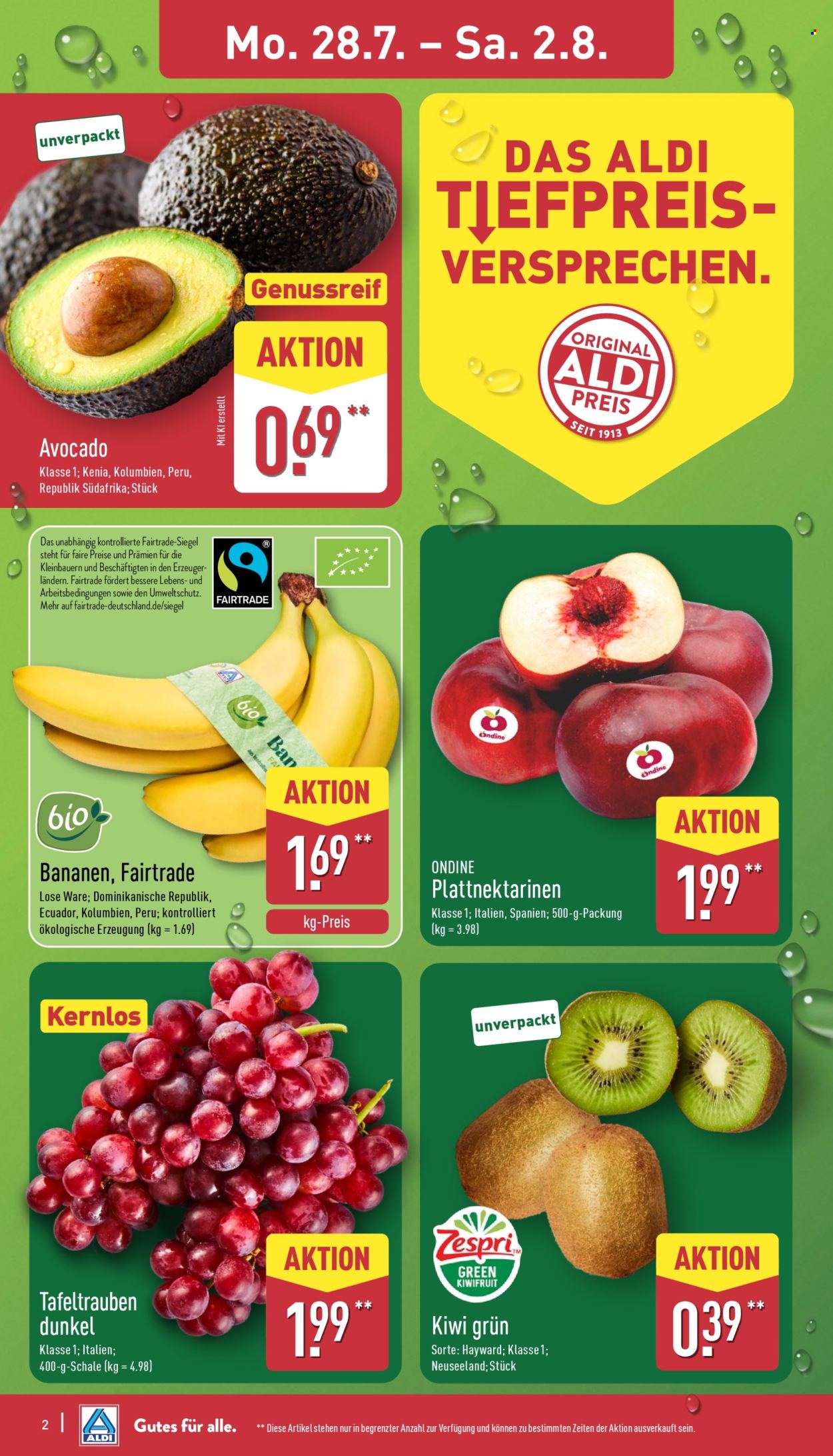 ALDI Nord Prospekte  - 28.07.2025 - 2.08.2025. Seite 2