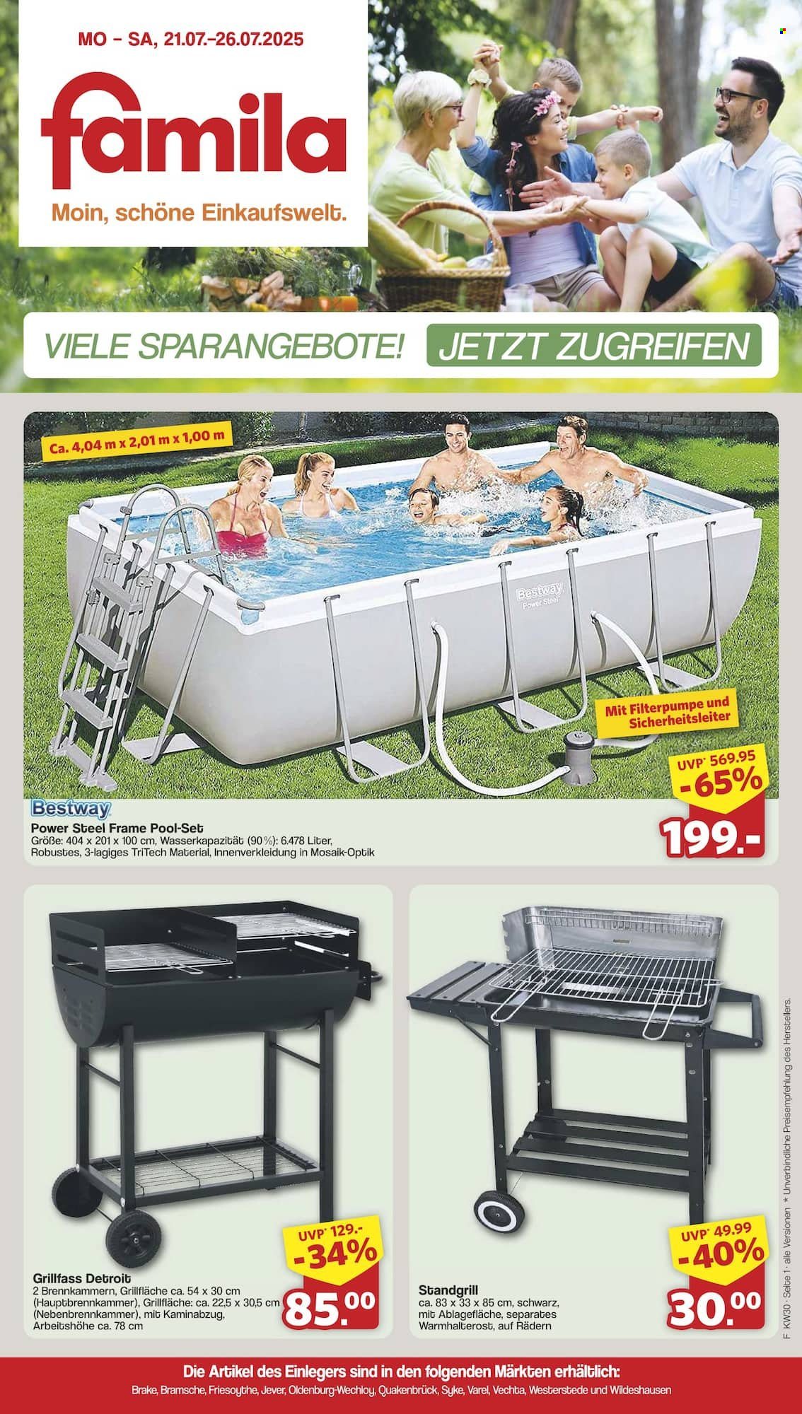 famila Prospekte  - 21.07.2025 - 26.07.2025. Seite 1