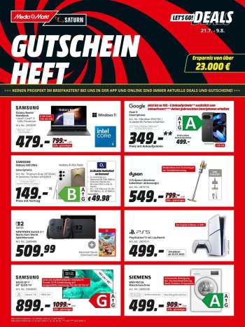 Prospekte MediaMarkt - 21.07.2025 - 11.08.2025.