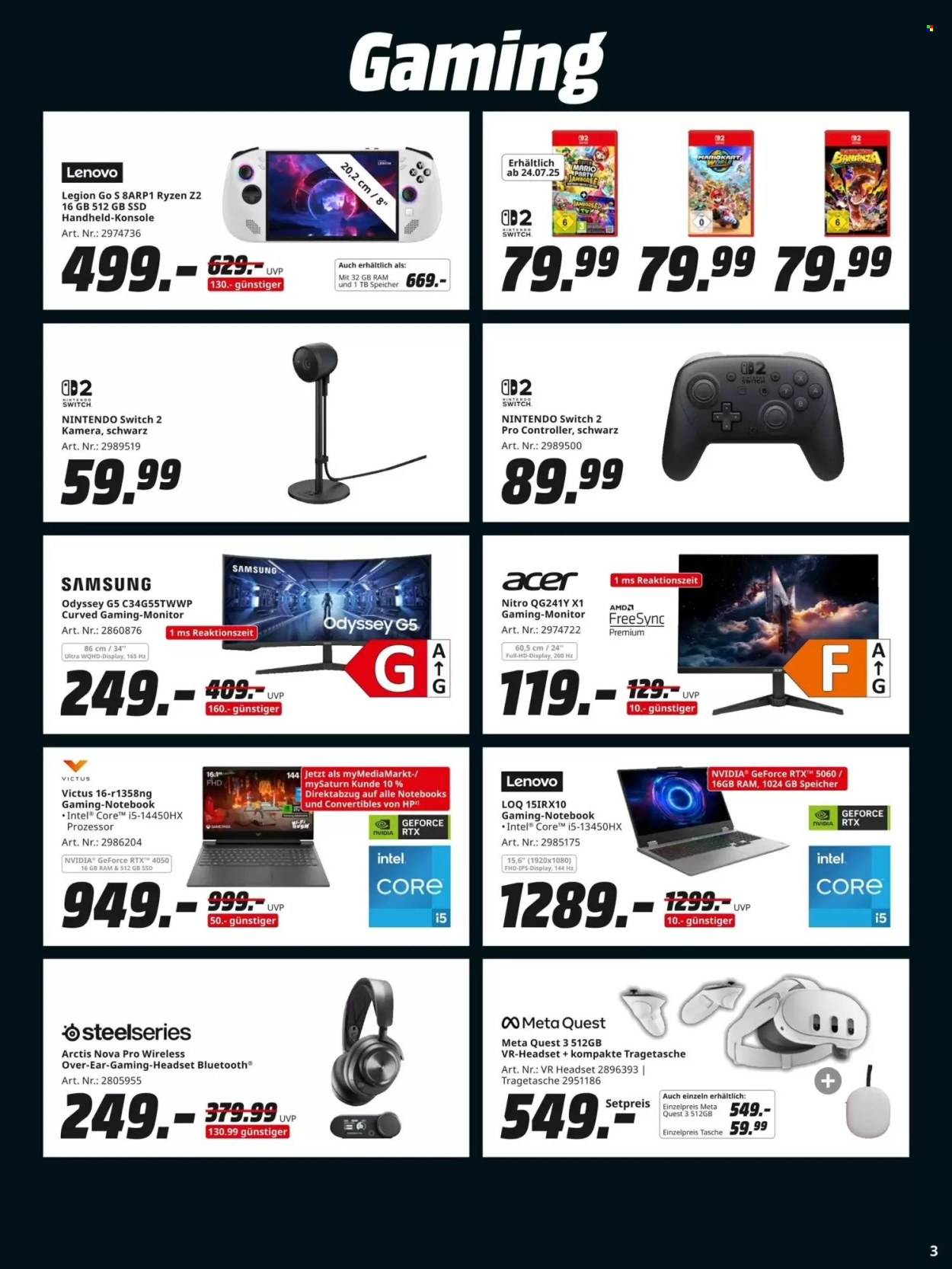 MediaMarkt Prospekte  - 21.07.2025 - 11.08.2025. Seite 3