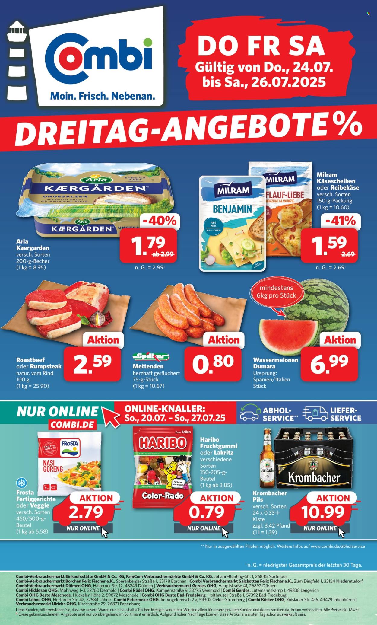 Combi Prospekte  - 24.07.2025 - 26.07.2025. Seite 1