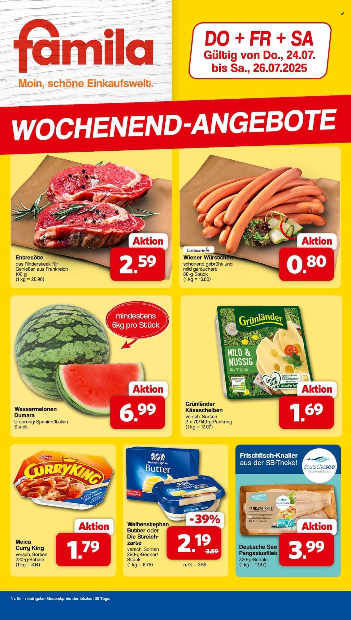famila Prospekte  - 24.07.2025 - 26.07.2025. Seite 1