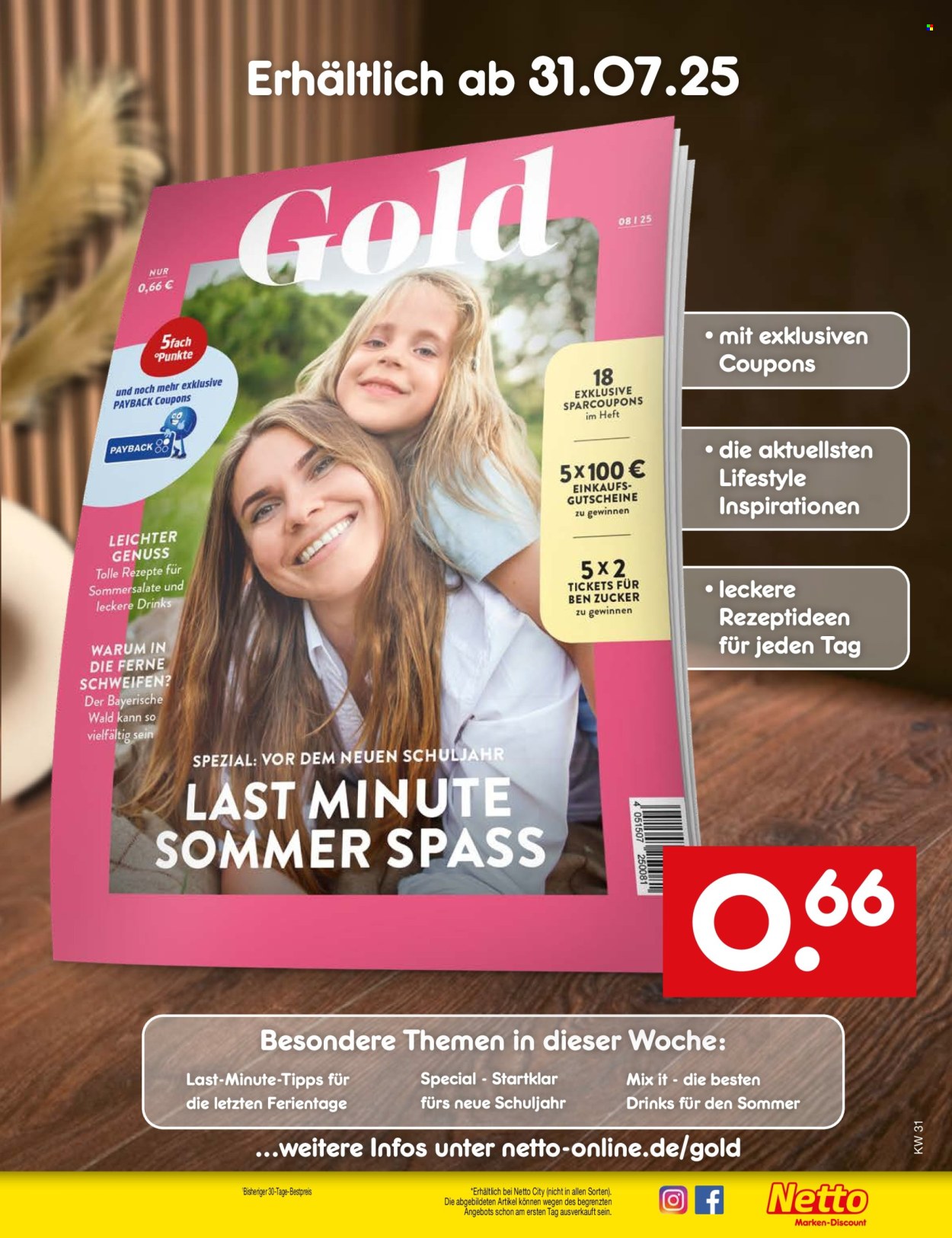 Netto Marken-Discount Prospekte  - 28.07.2025 - 2.08.2025. Seite 61