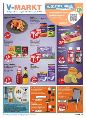 Prospekte V-Markt - 31.07.2025 - 6.08.2025.