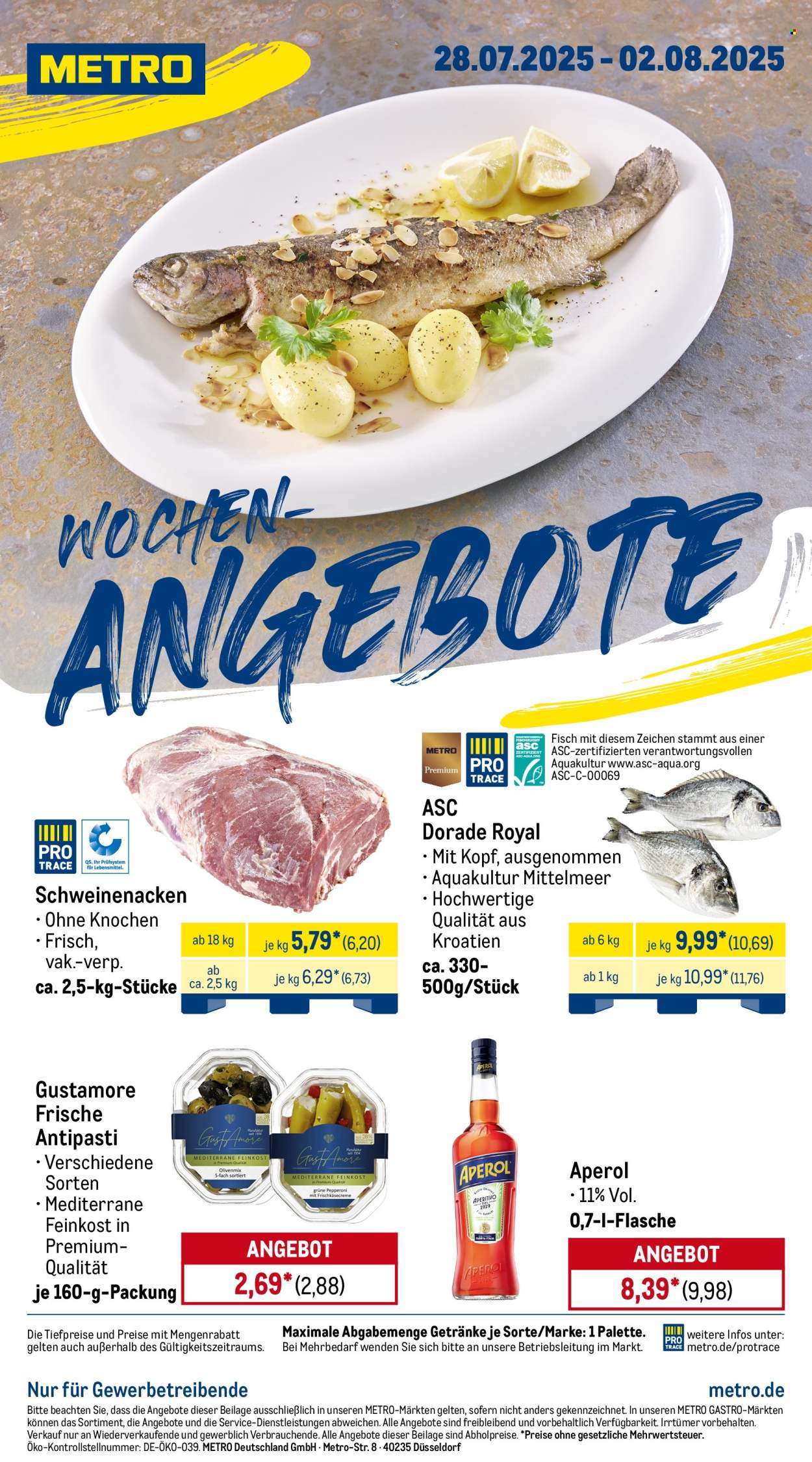 Metro Prospekte  - 28.07.2025 - 2.08.2025. Seite 1