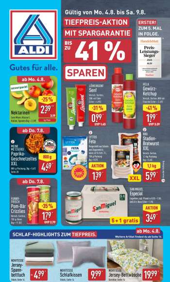 Prospekte ALDI Nord - 4.08.2025 - 9.08.2025.