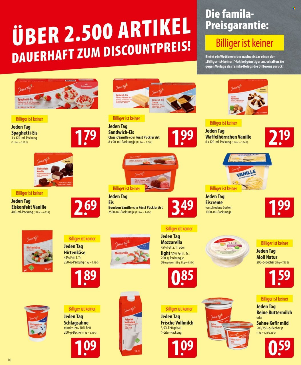 famila Prospekte  - 28.07.2025 - 2.08.2025. Seite 10