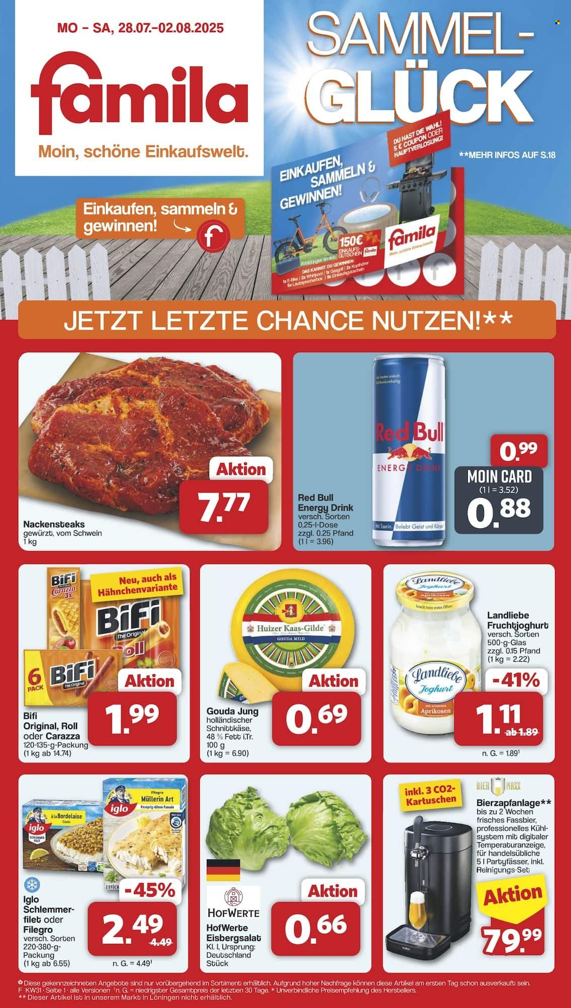 famila Prospekte  - 28.07.2025 - 2.08.2025. Seite 1
