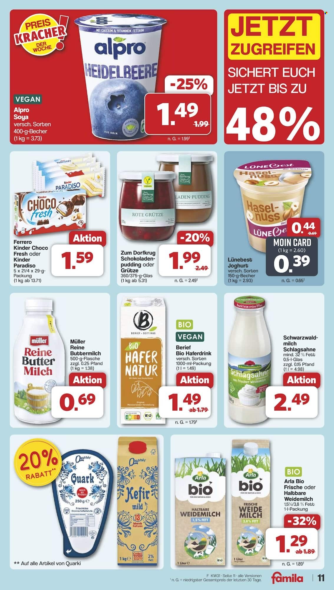 famila Prospekte  - 28.07.2025 - 2.08.2025. Seite 11