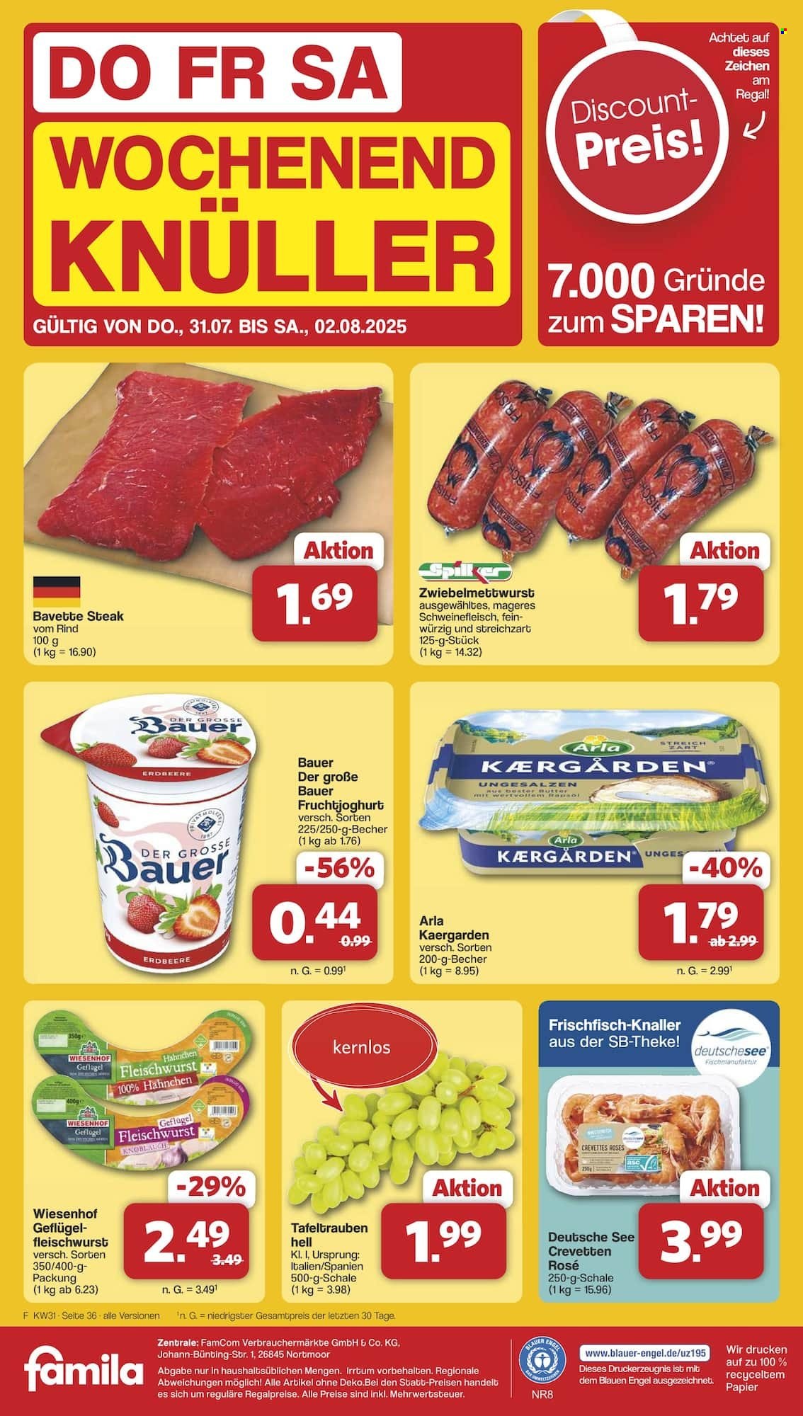 famila Prospekte  - 28.07.2025 - 2.08.2025. Seite 43