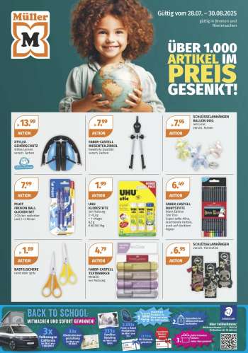 Prospekte Müller - 28.07.2025 - 30.08.2025.