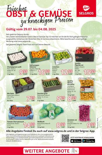 Prospekte Selgros - 29.07.2025 - 4.08.2025.
