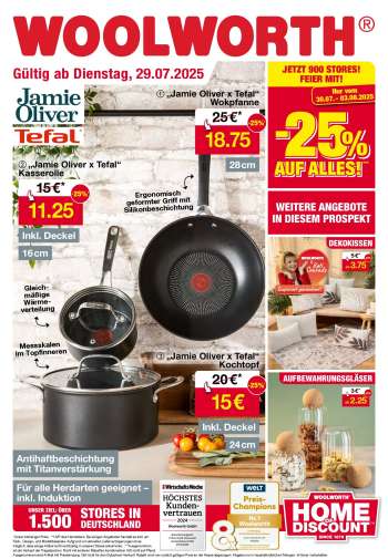 Prospekte Woolworth - 29.07.2025 - 11.08.2025.