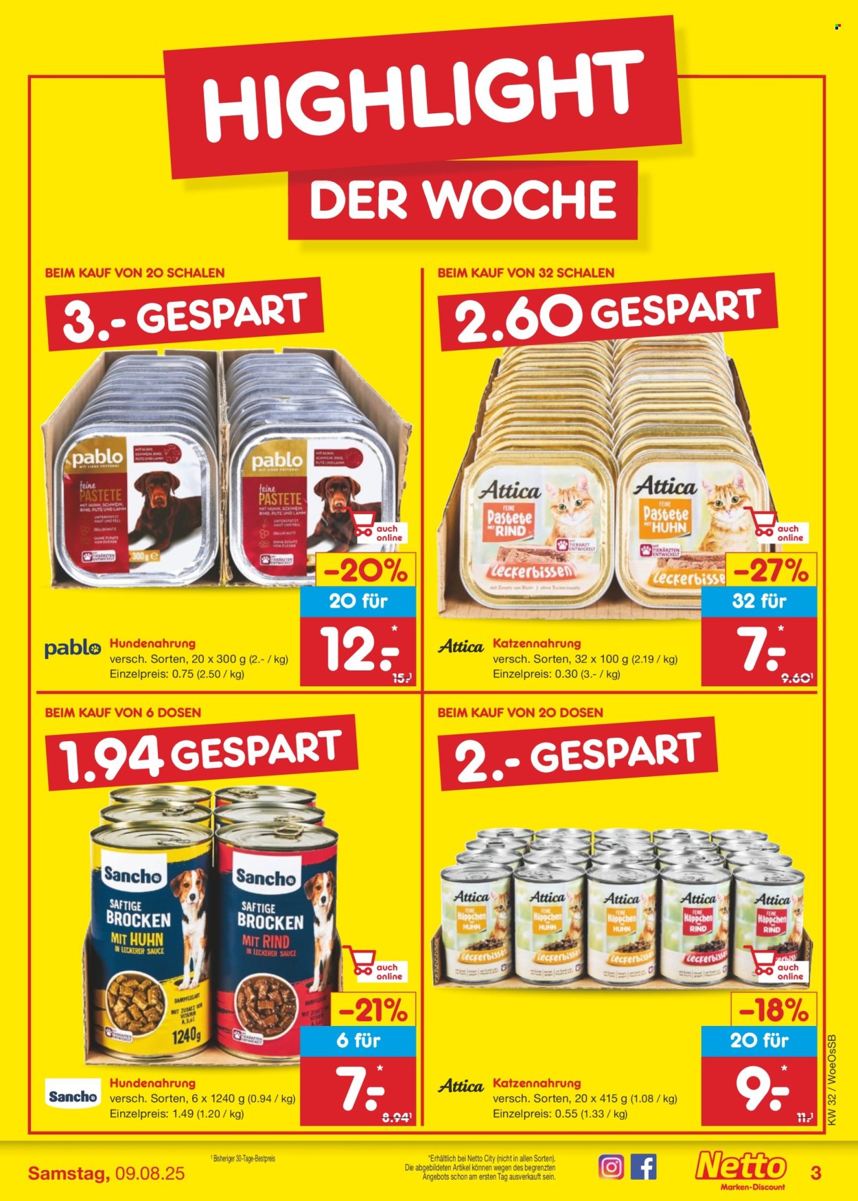 Netto Marken-Discount Prospekte  - 4.08.2025 - 9.08.2025. Seite 3