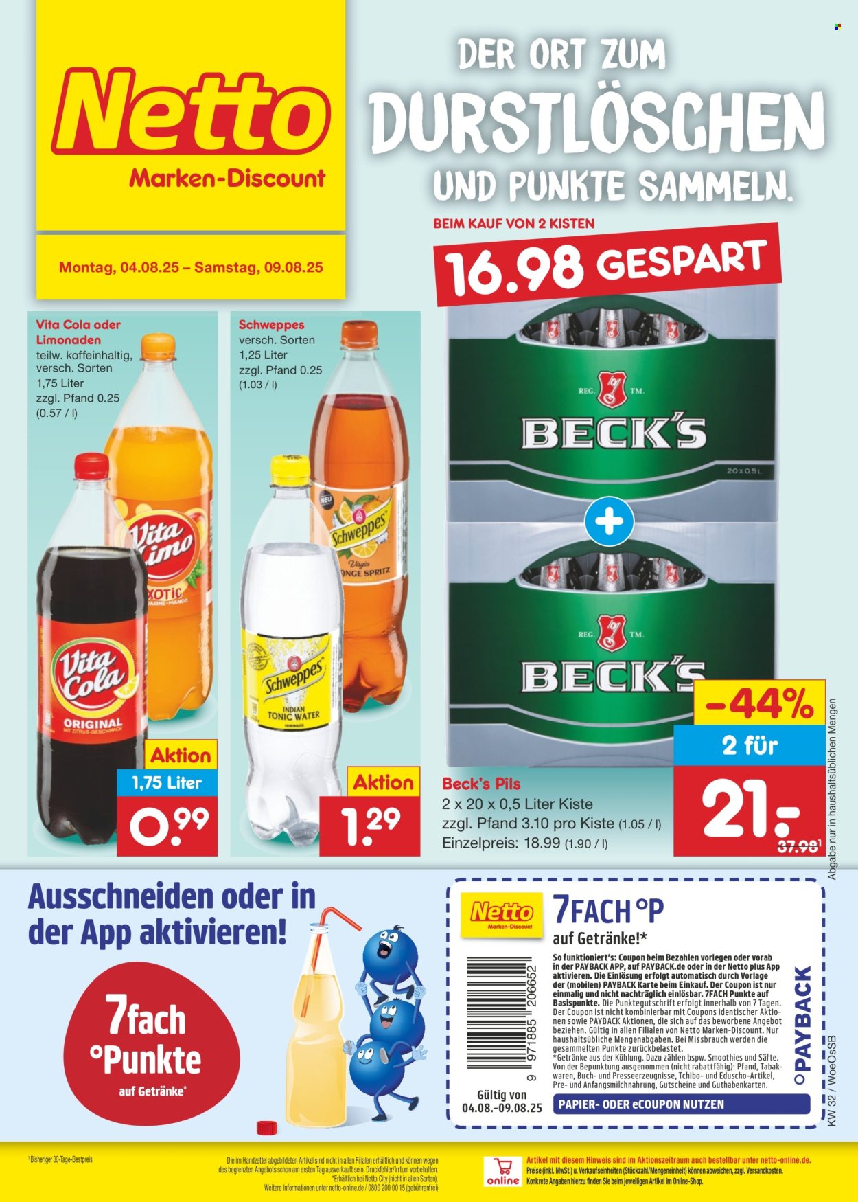 Netto Marken-Discount Prospekte  - 4.08.2025 - 9.08.2025. Seite 32