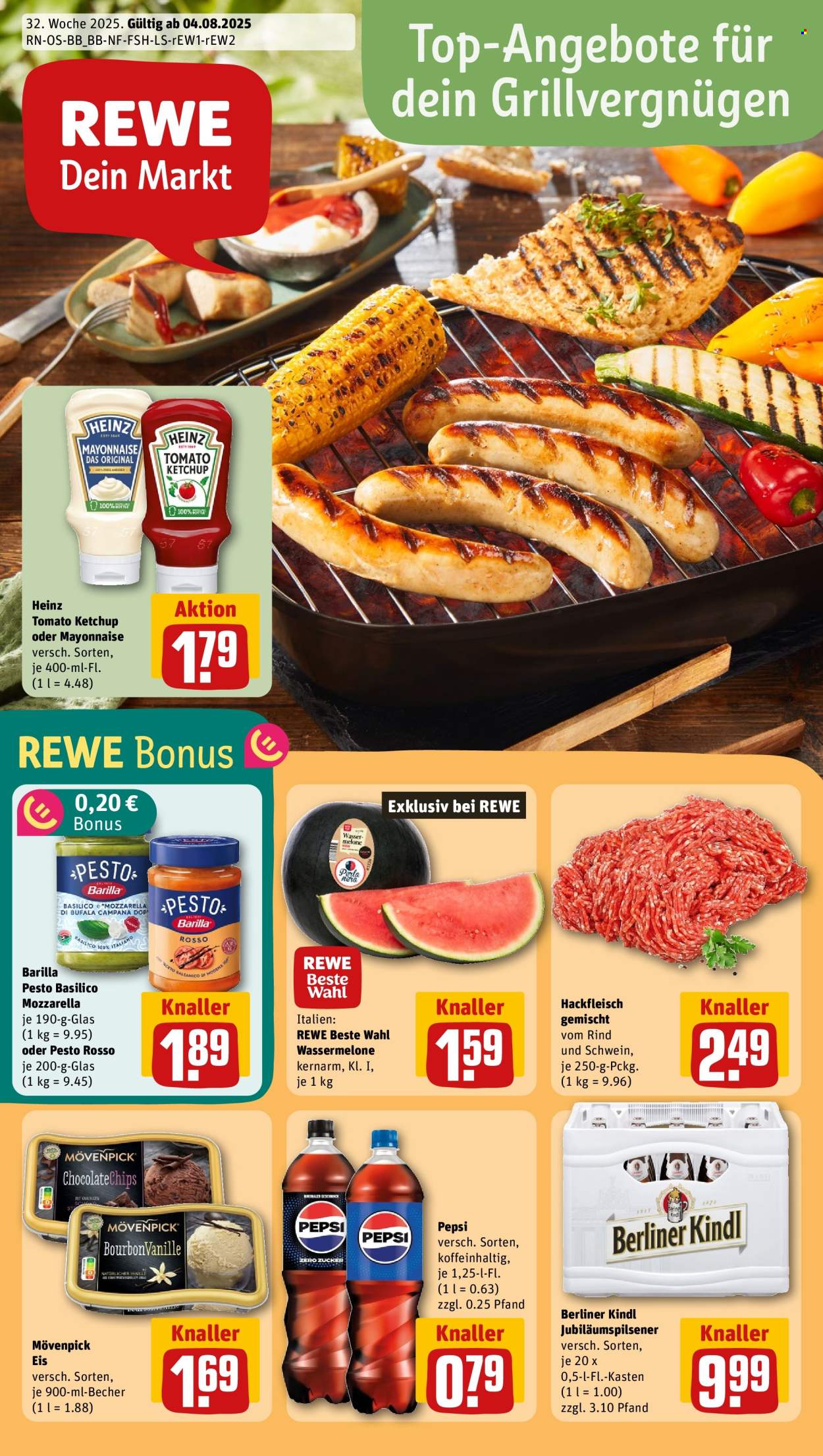 REWE Prospekte  - 4.08.2025 - 10.08.2025. Seite 1