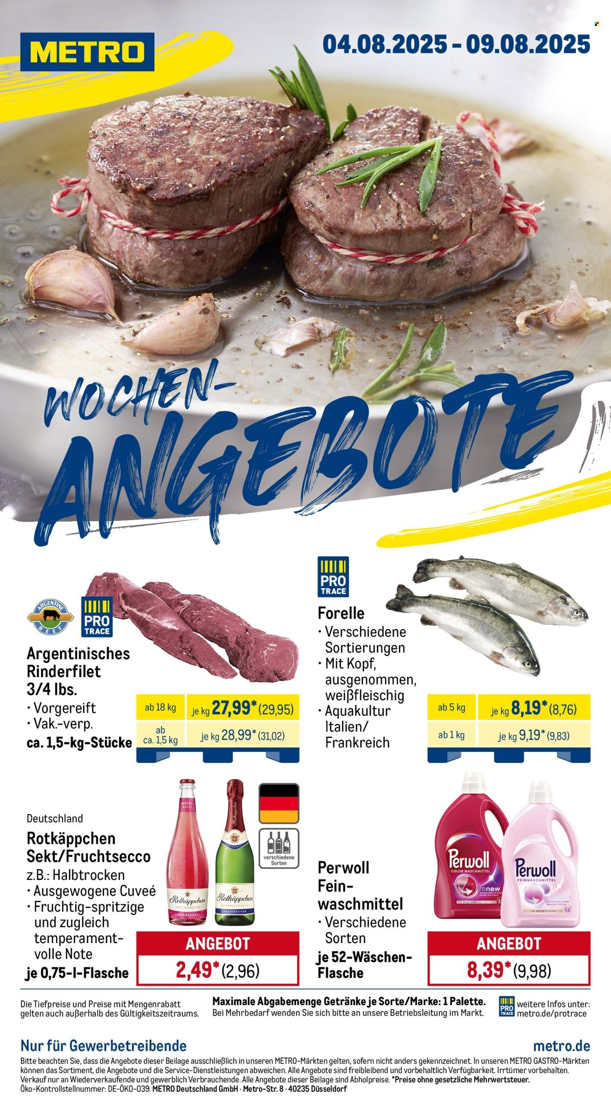 Metro Prospekte  - 4.08.2025 - 9.08.2025. Seite 1