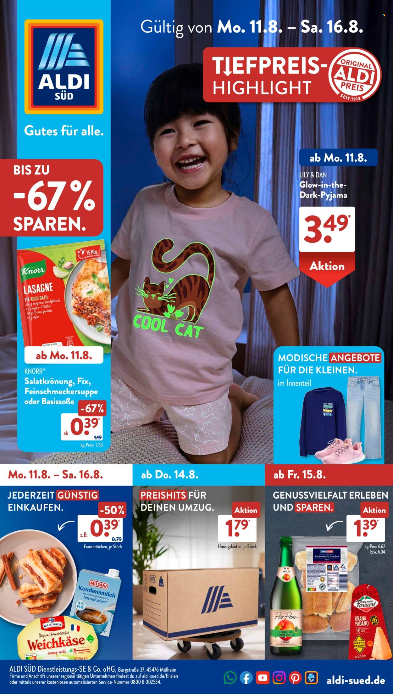 ALDI SÜD Prospekte  - 11.08.2025 - 16.08.2025. Seite 1