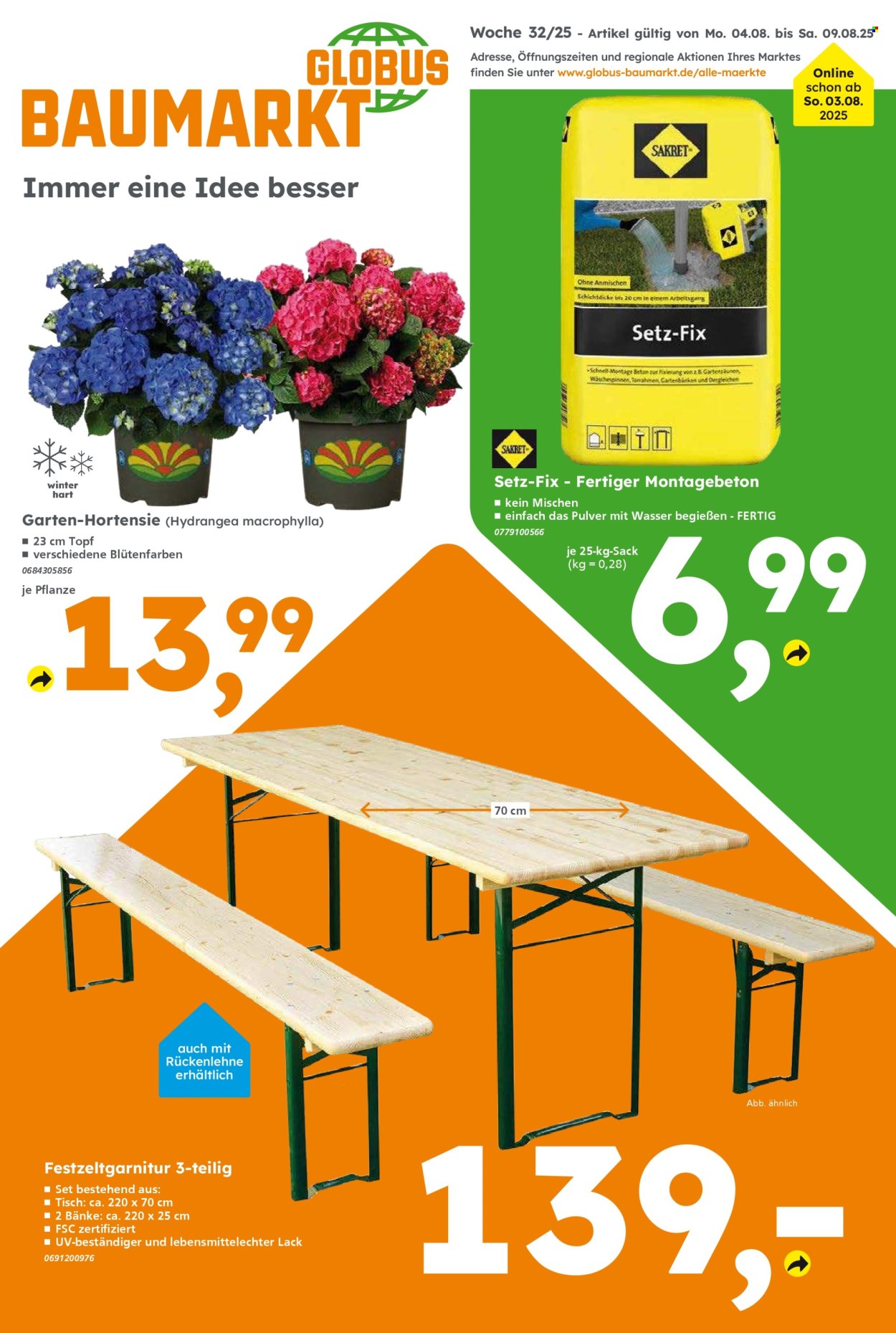 Globus Baumarkt Prospekte  - 4.08.2025 - 9.08.2025. Seite 1