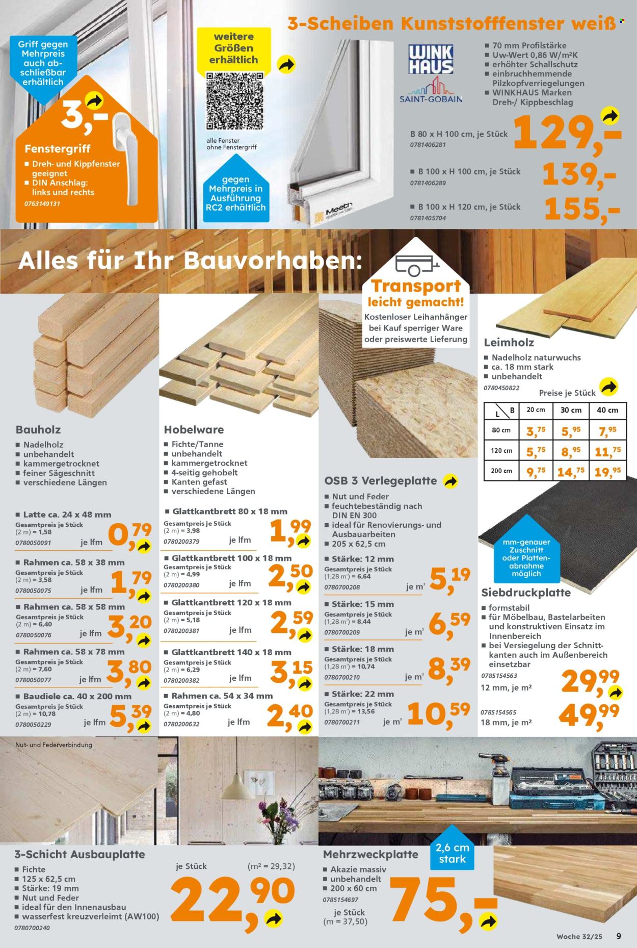 Globus Baumarkt Prospekte  - 4.08.2025 - 9.08.2025. Seite 9