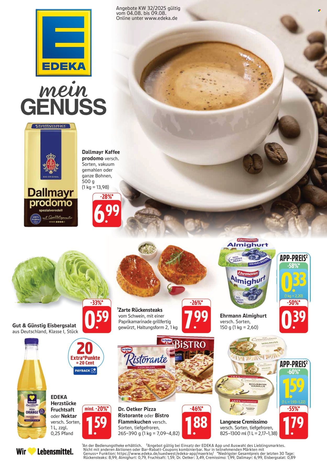 Edeka Prospekte  - 4.08.2025 - 9.08.2025. Seite 1